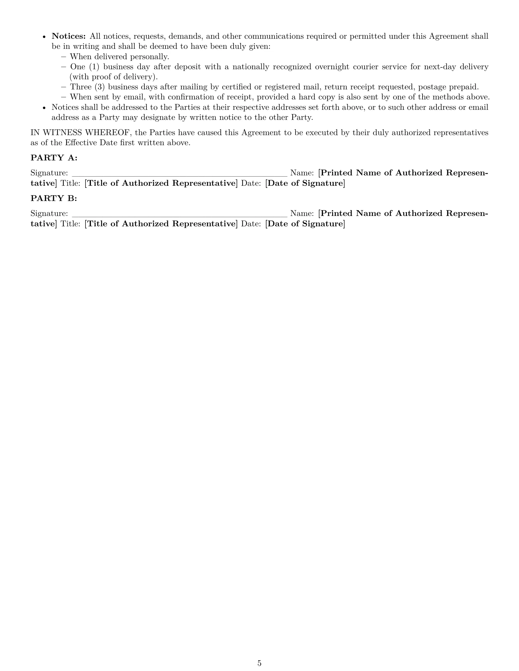 Preview page 5 of Pro Maryland mutual nda template