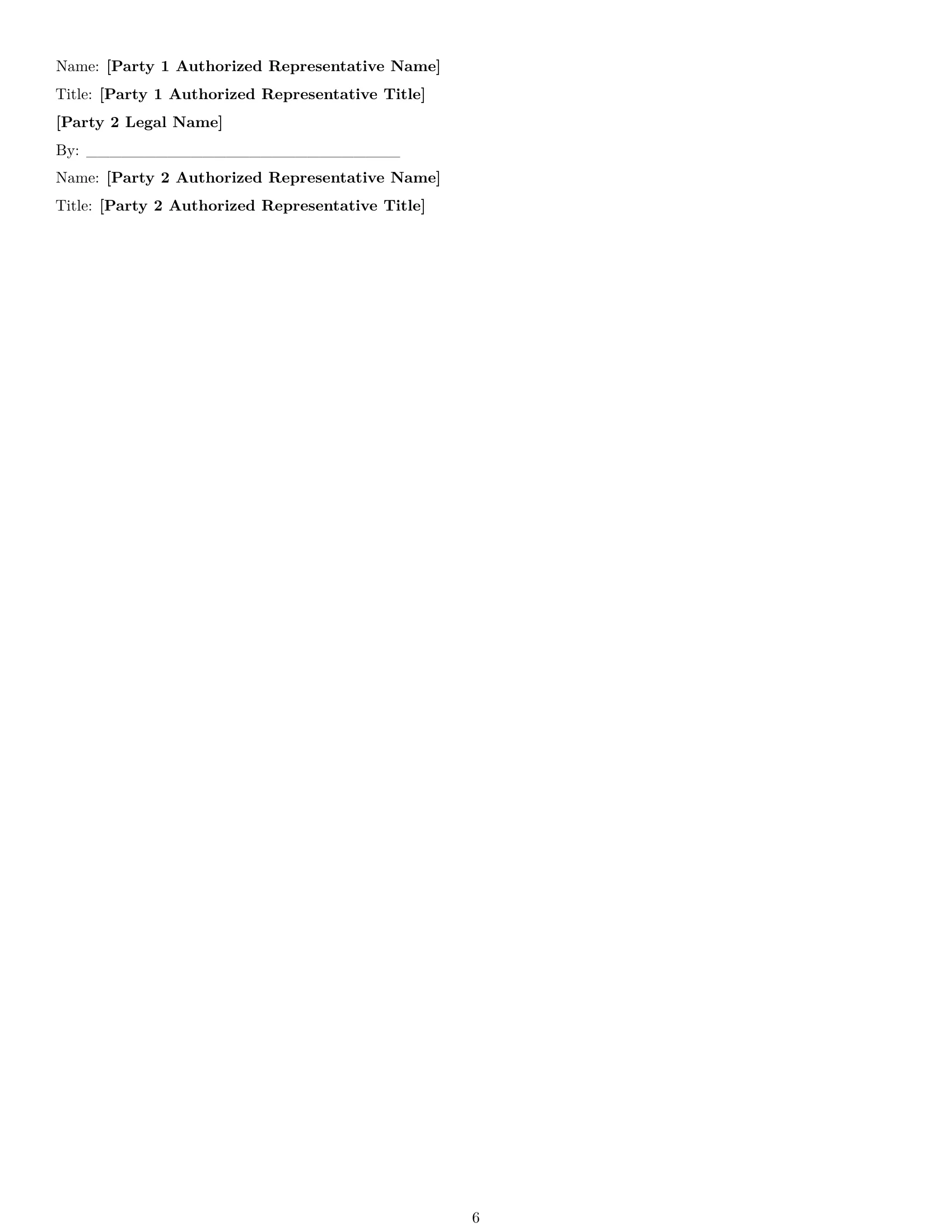 Preview page 6 of Pro Michigan mutual nda template
