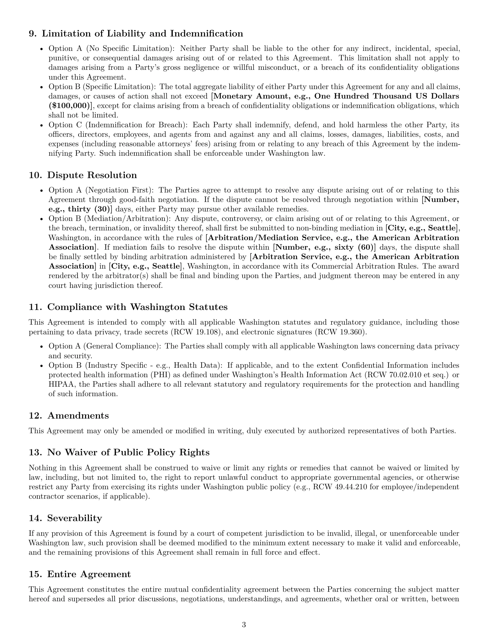 Preview page 3 of Pro Washington mutual nda template