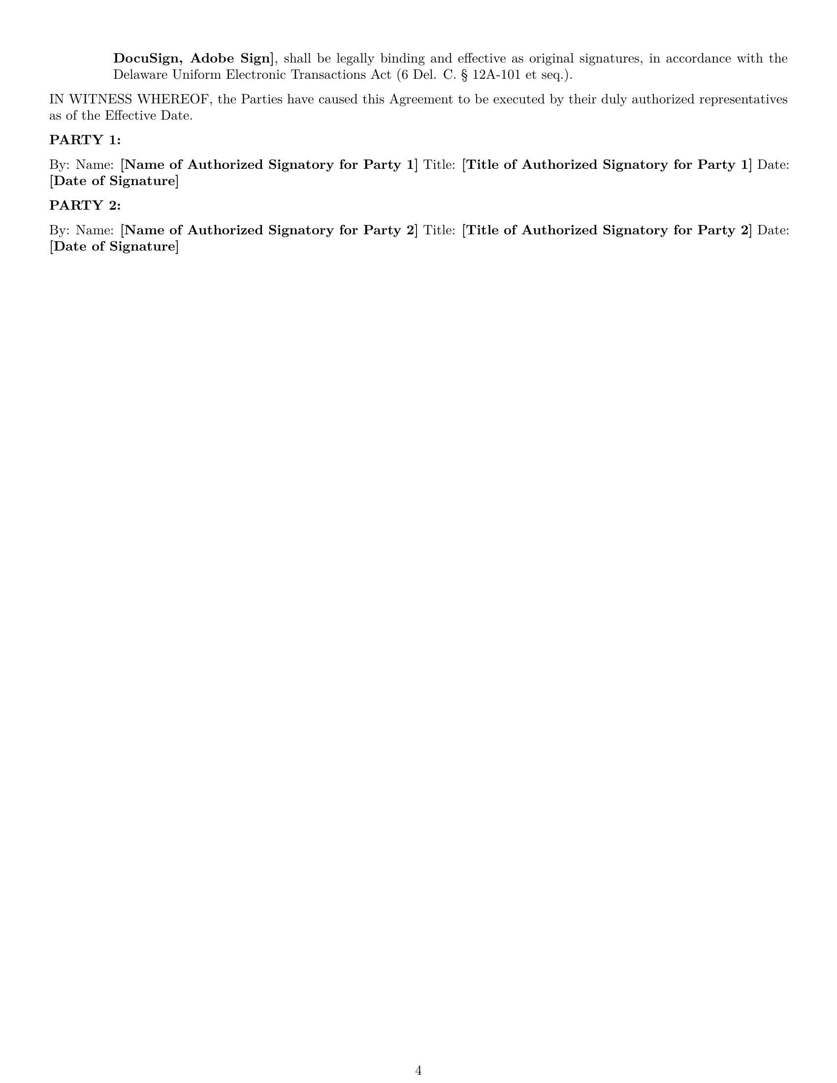 Preview page 4 of Pro Delaware mutual nda template