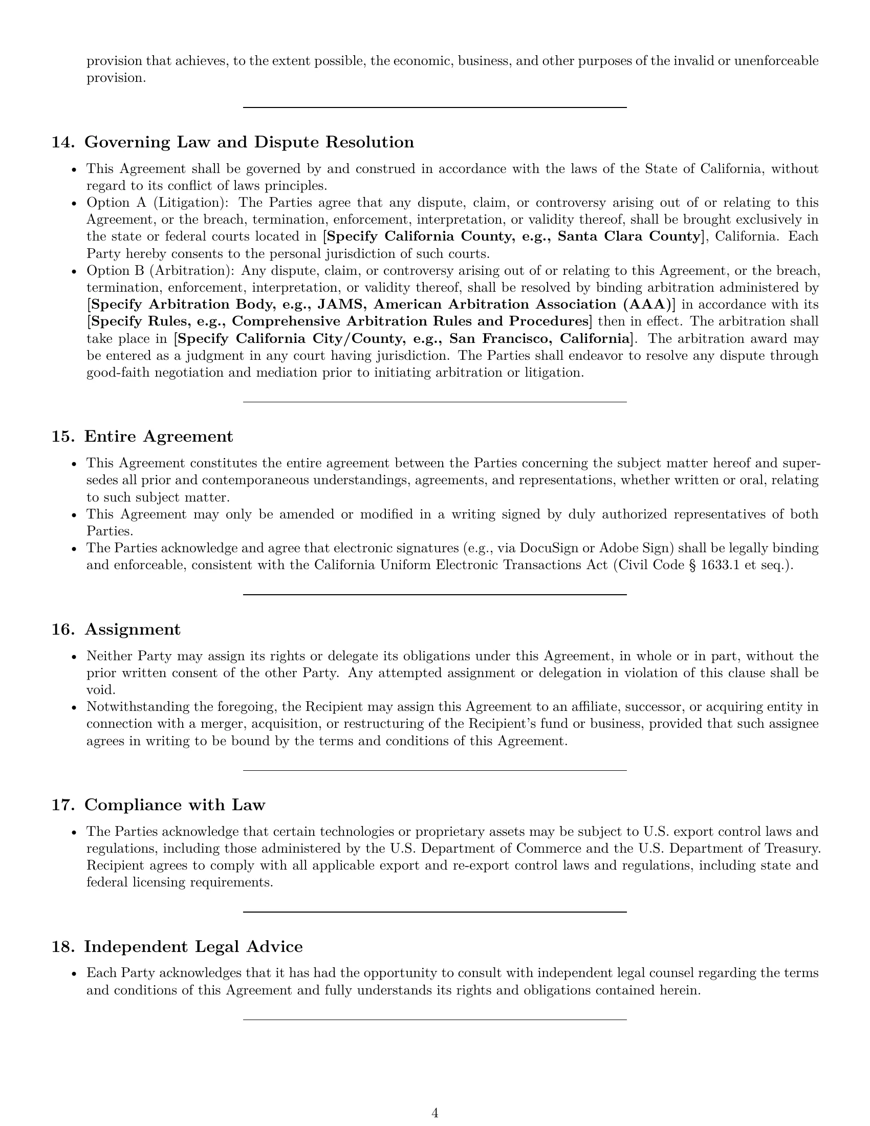 Preview page 4 of Pro California investor nda template
