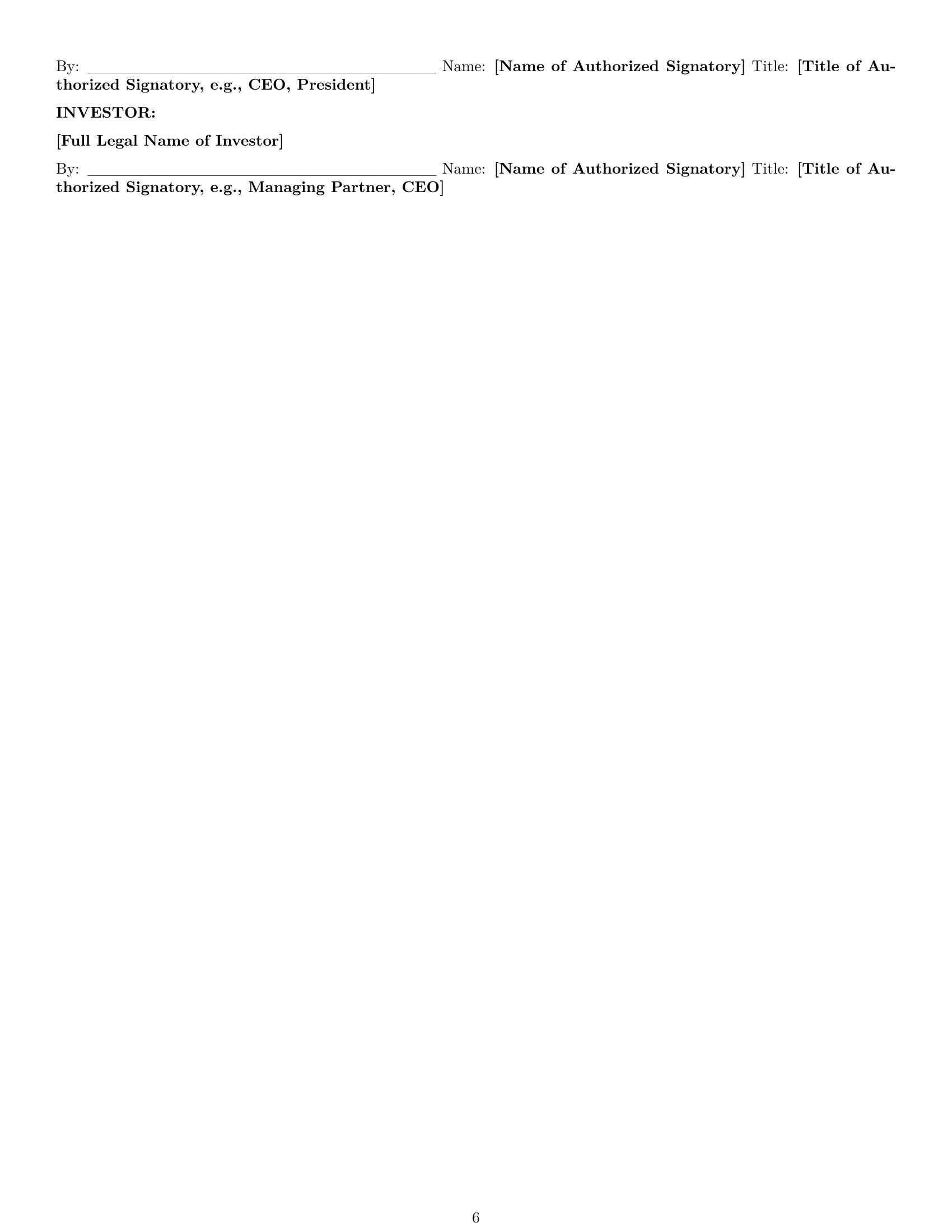 Preview page 6 of Pro Delaware investor nda template