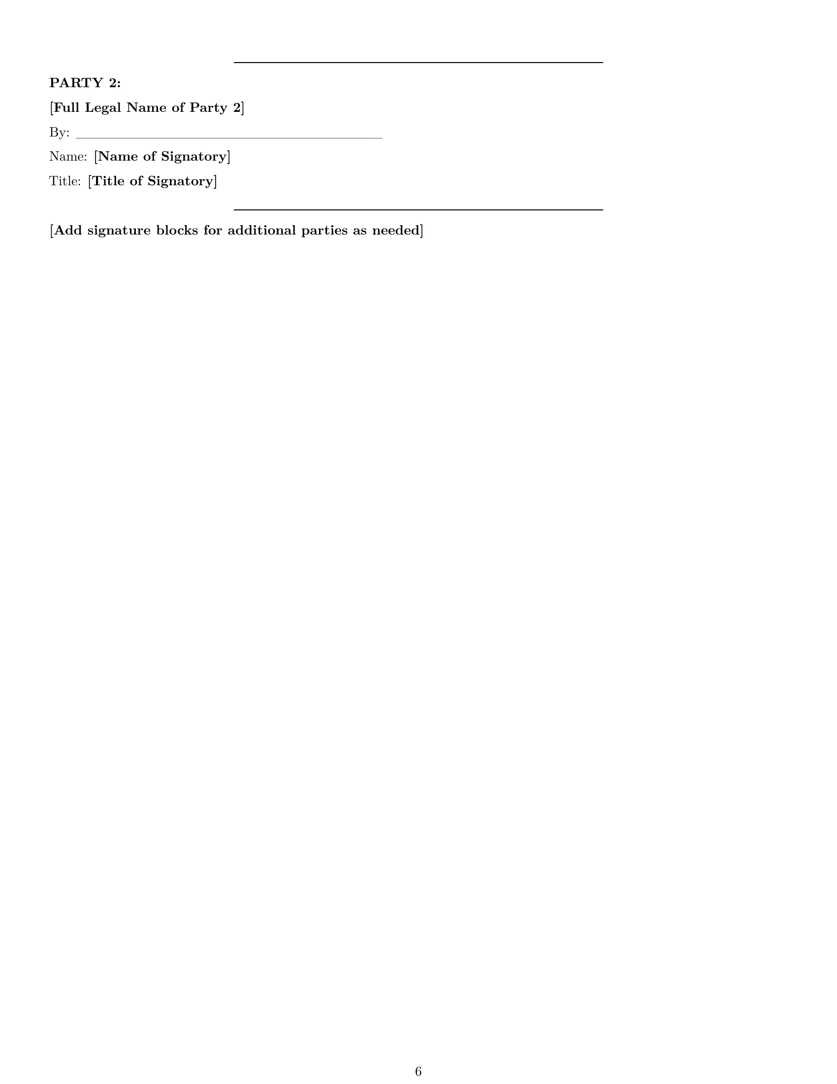 Preview page 6 of Pro West Virginia partnership nda template