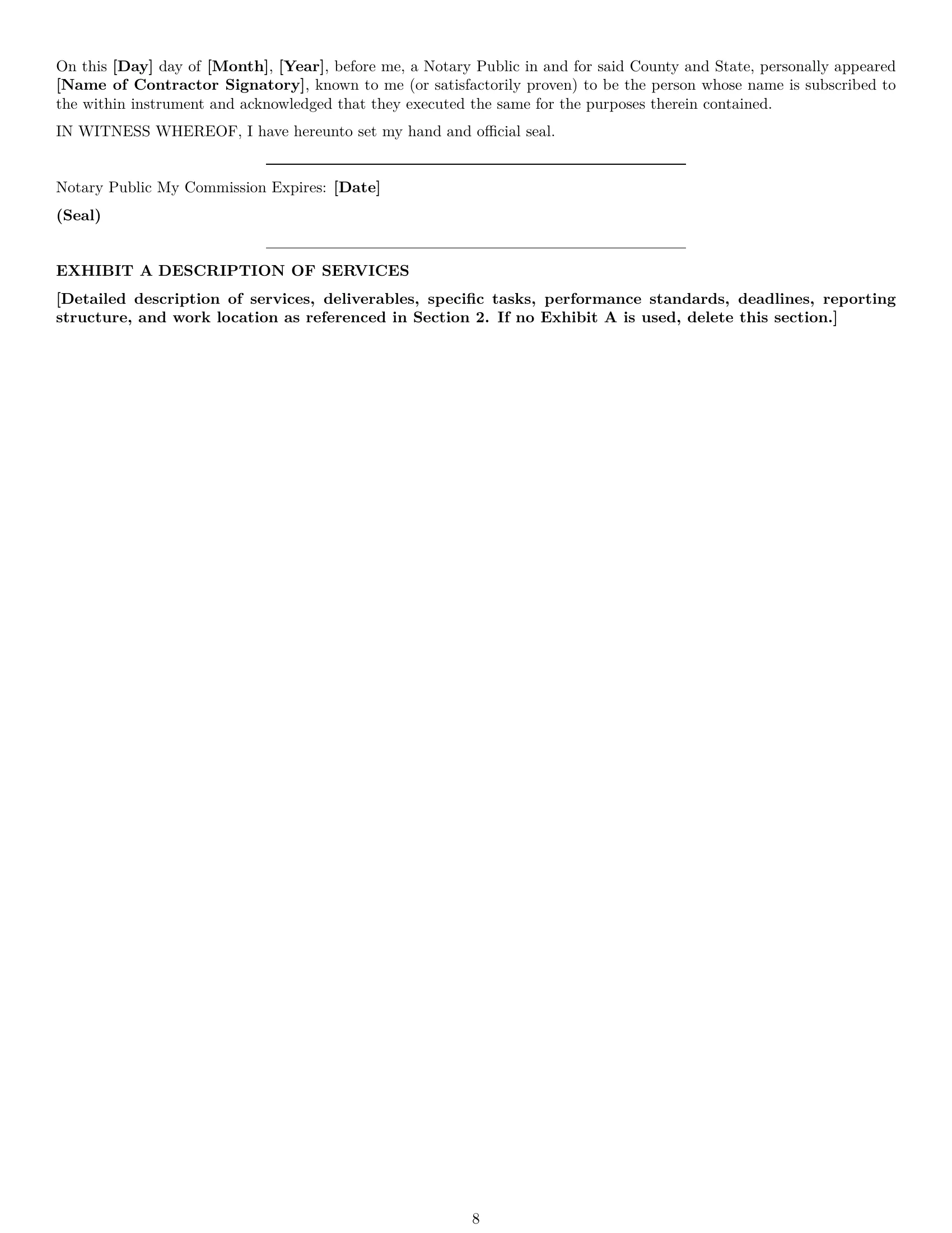 Preview page 8 of Pro North Dakota independent contractor agreement template