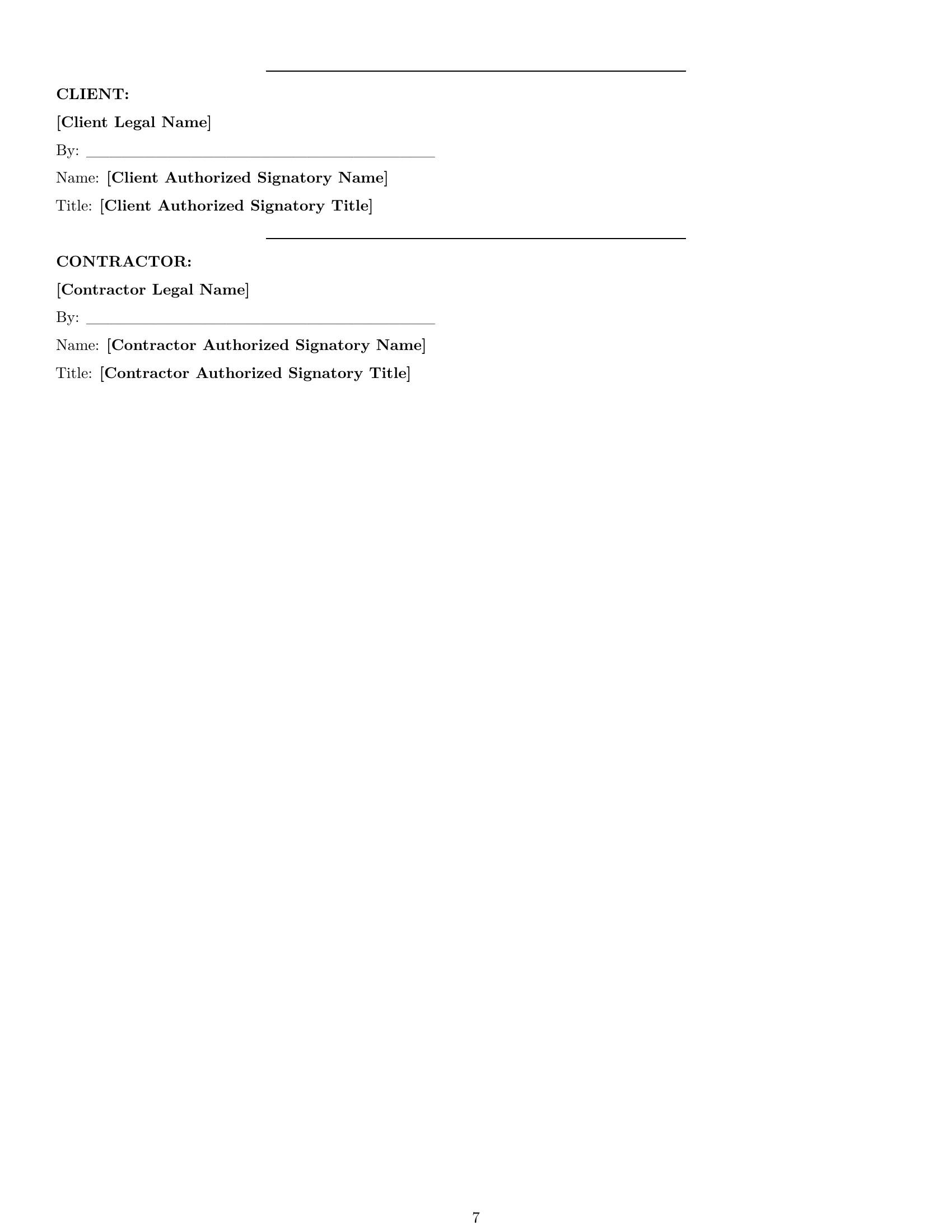 Preview page 7 of Pro Ohio independent contractor agreement template