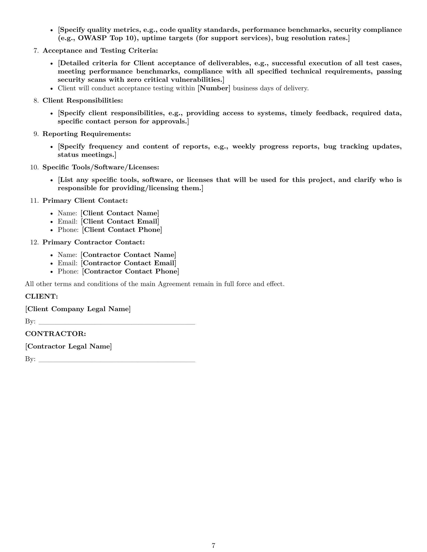 Preview page 7 of Pro Georgia IT independent contractor agreement template