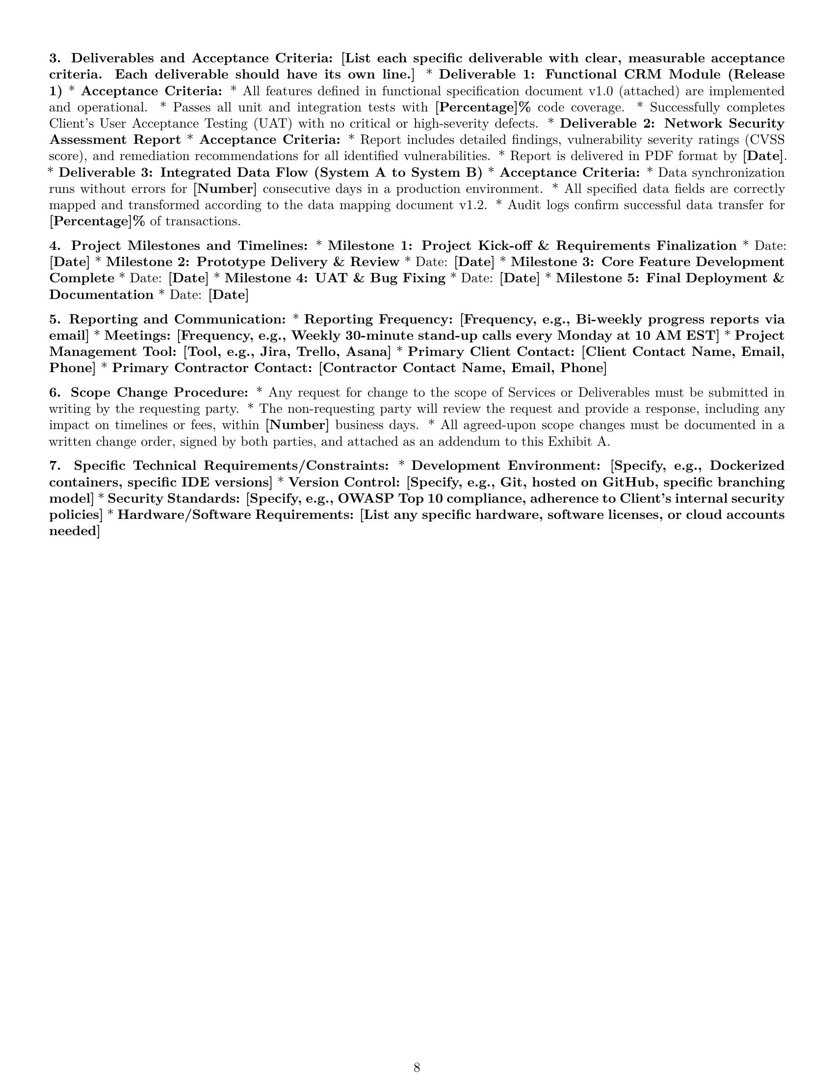 Preview page 8 of Pro Massachusetts IT independent contractor agreement template