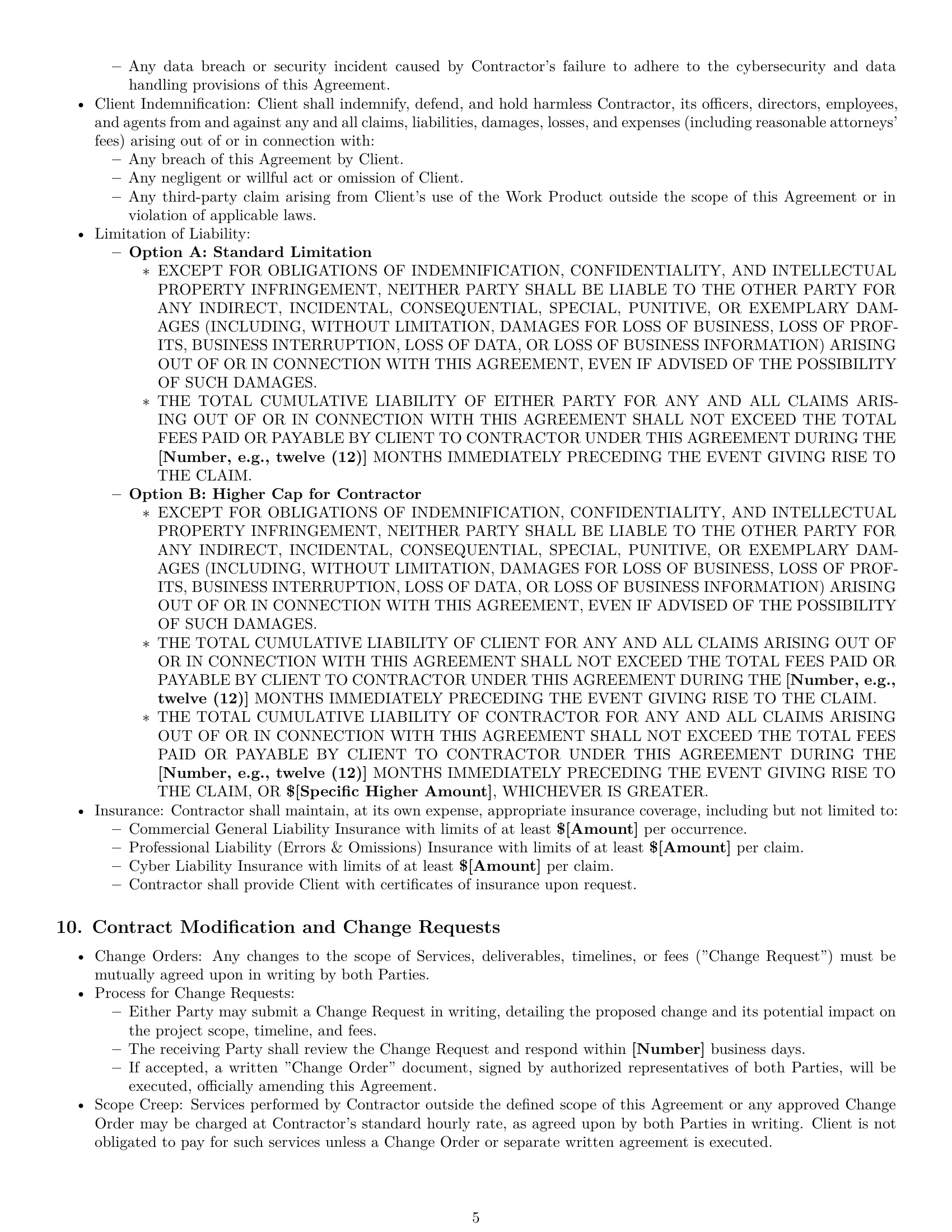 Preview page 5 of Pro Ohio IT independent contractor agreement template