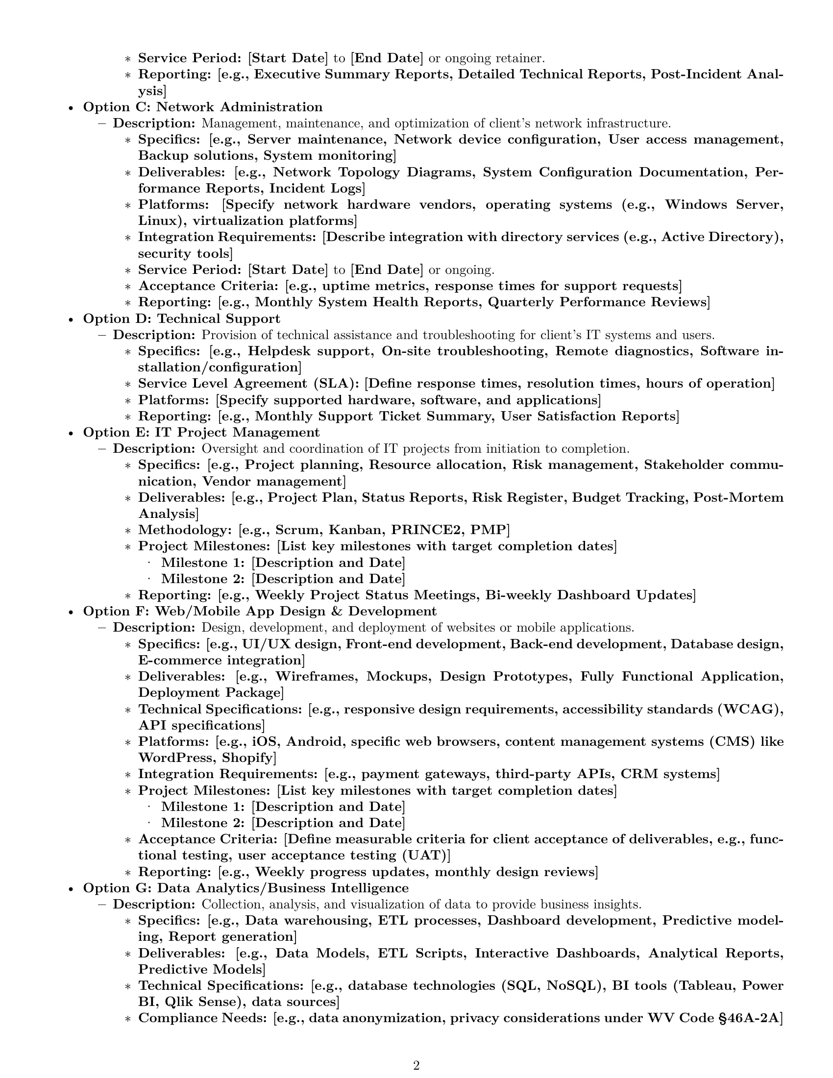 Preview page 2 of Pro West Virginia IT independent contractor agreement template