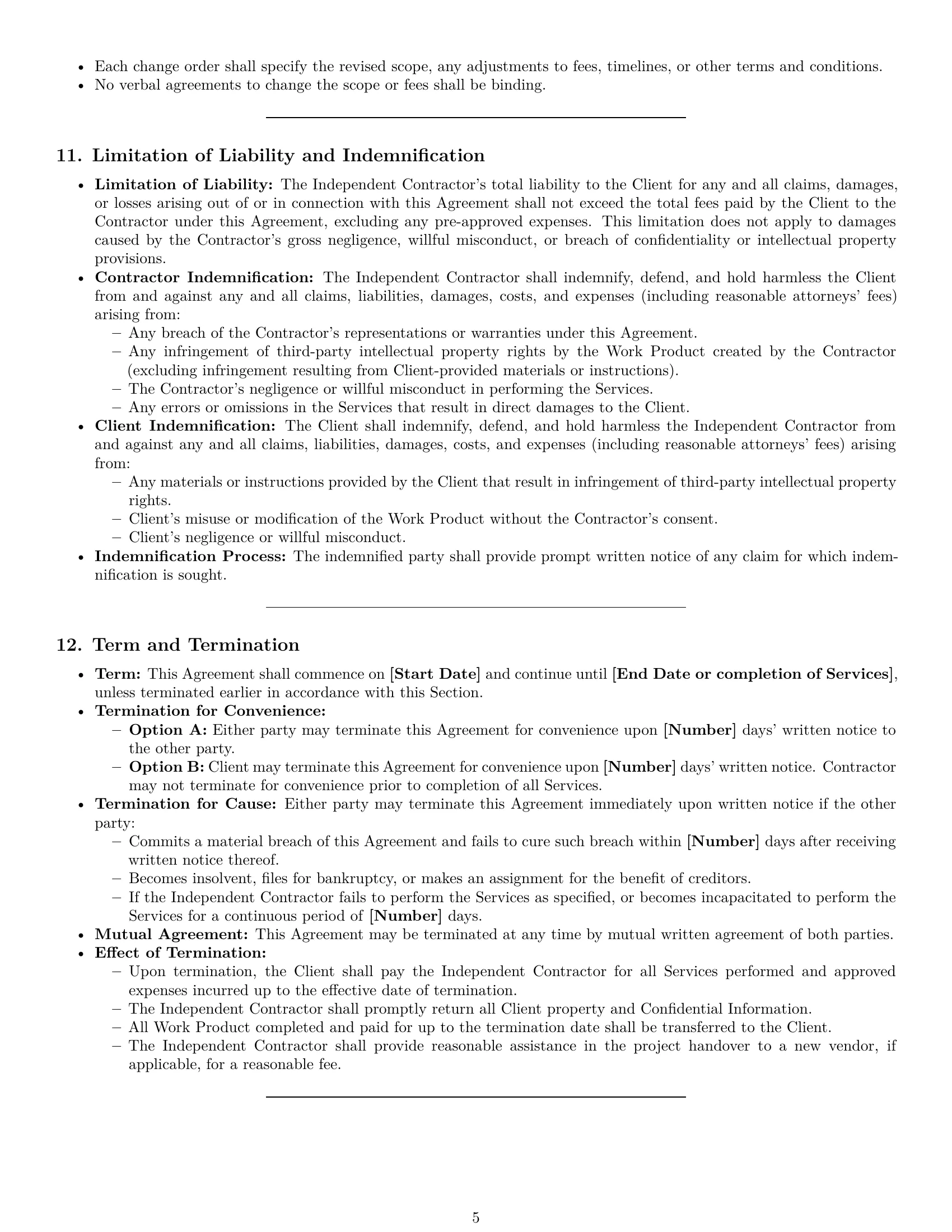 Preview page 5 of Pro Kentucky design independent contractor agreement template