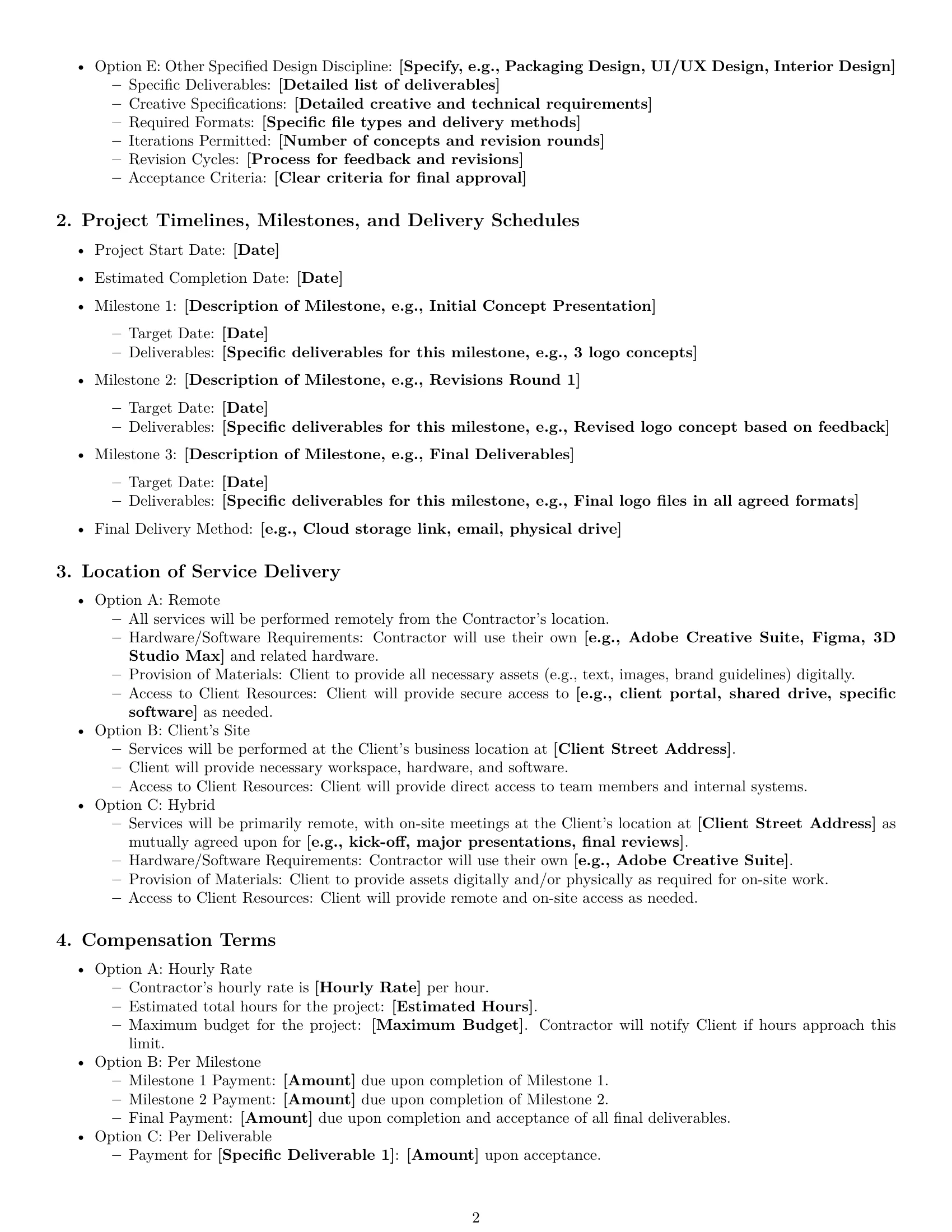 Preview page 2 of Pro New Mexico design independent contractor agreement template