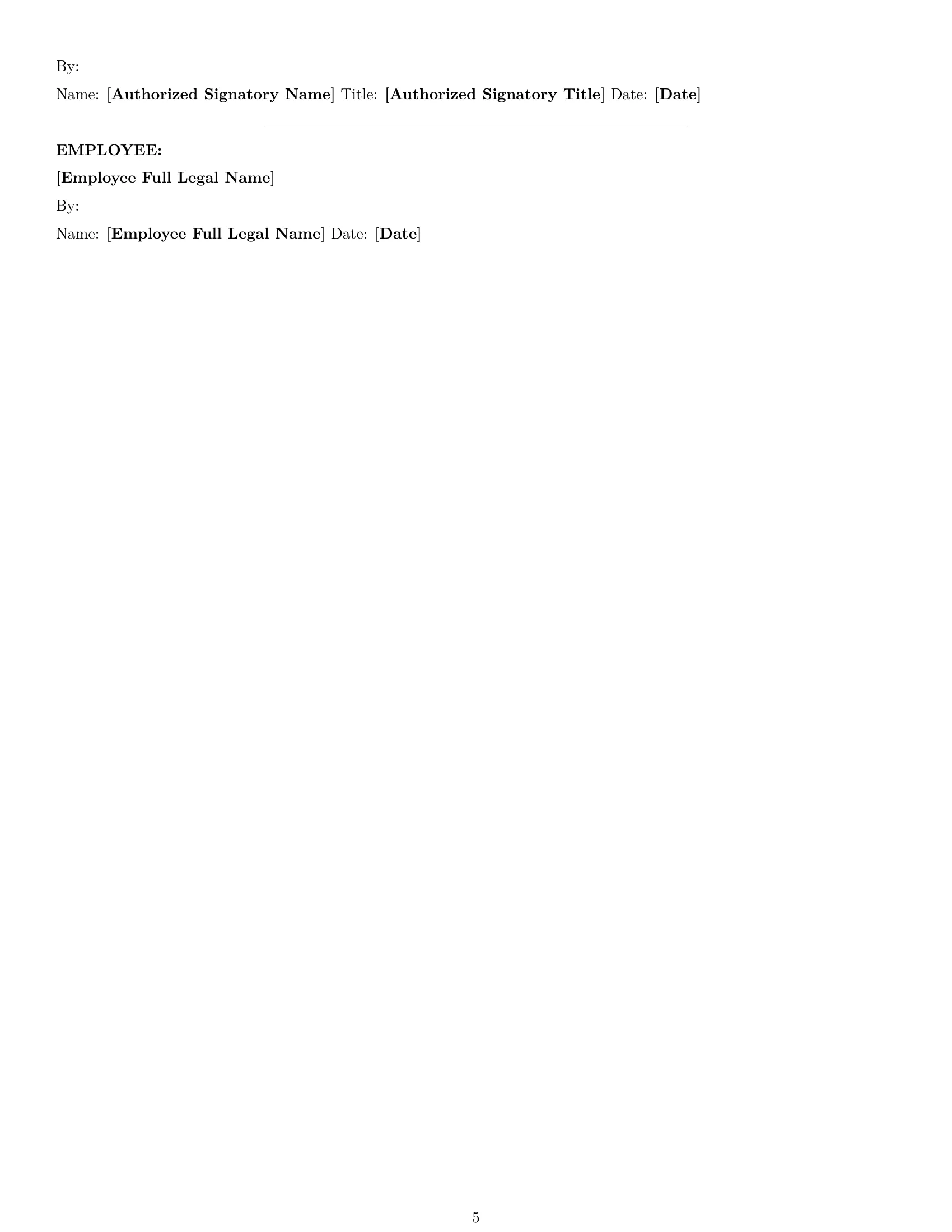 Preview page 5 of Pro Nebraska office assistant employment contract template