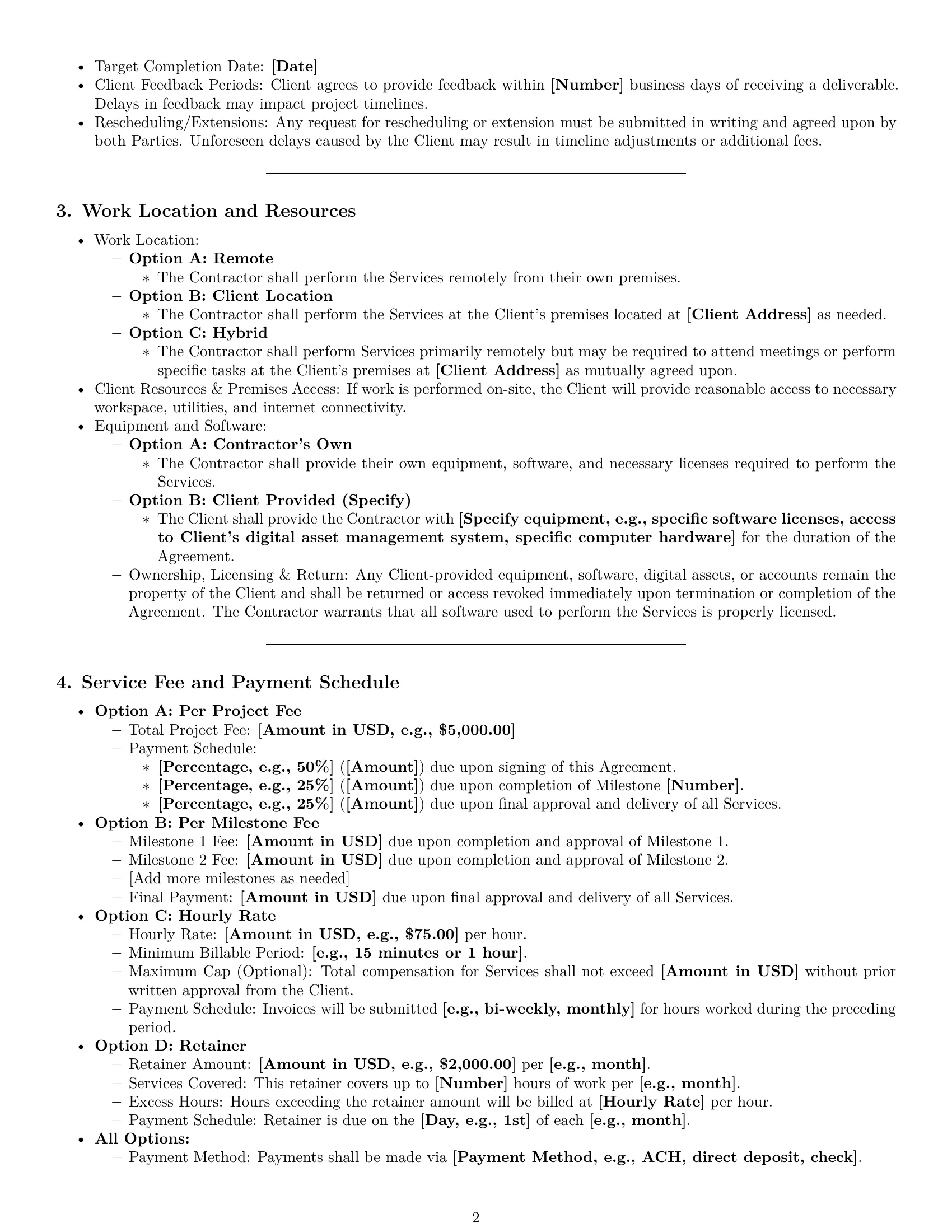 Preview page 2 of Pro New Jersey creative independent contractor agreement template
