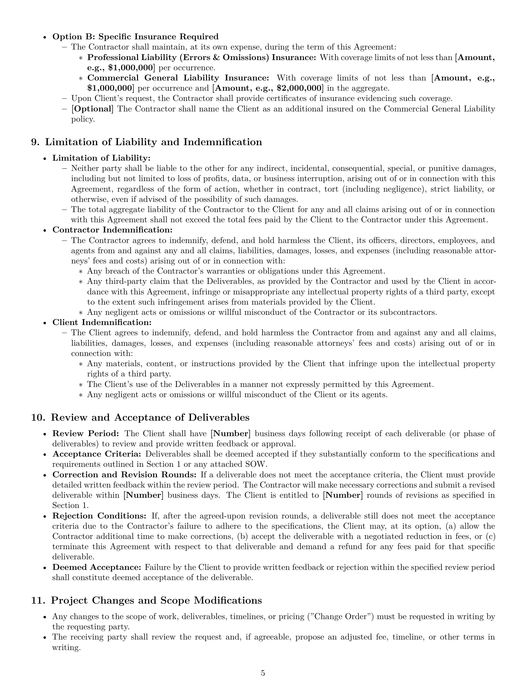 Preview page 5 of Pro South Carolina creative independent contractor agreement template
