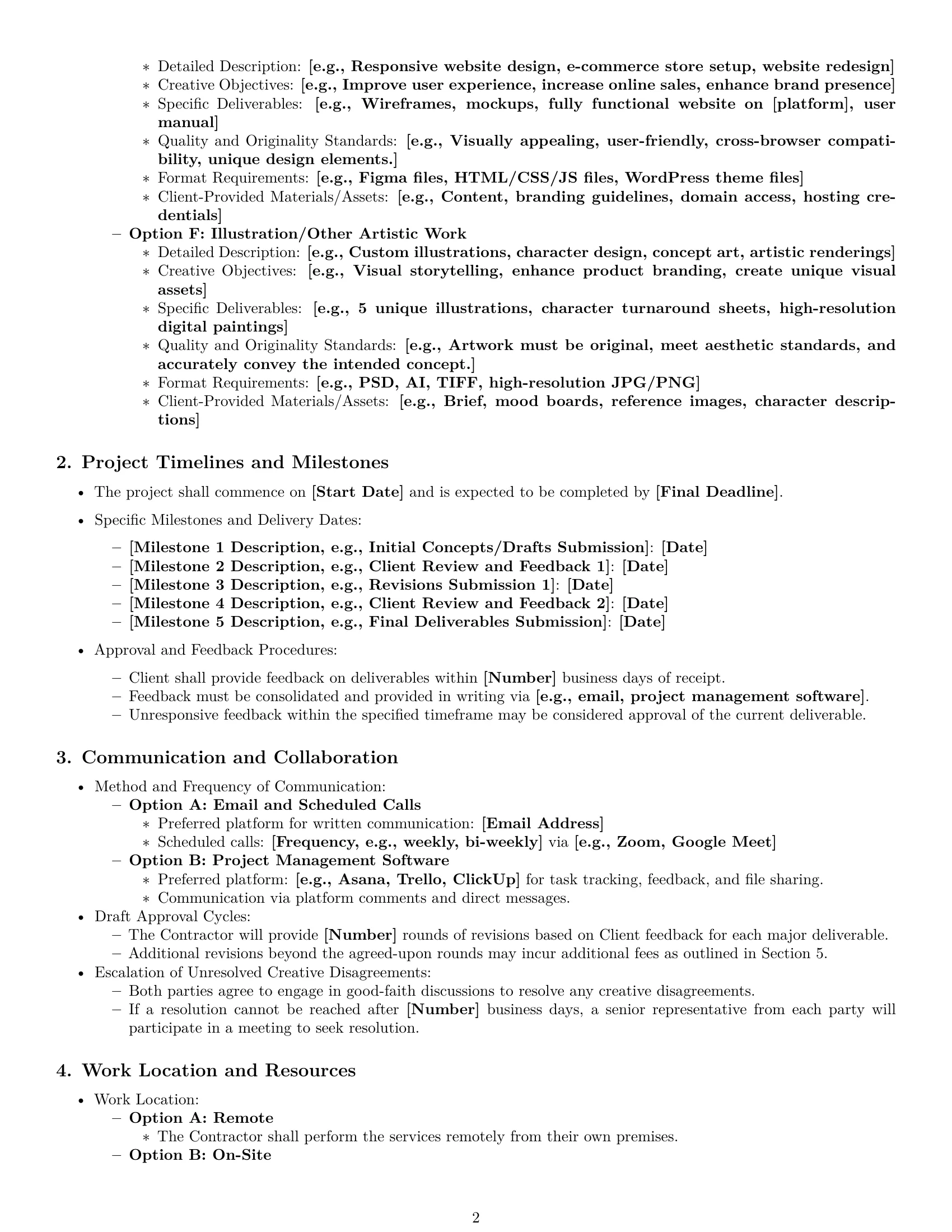 Preview page 2 of Pro South Dakota creative independent contractor agreement template