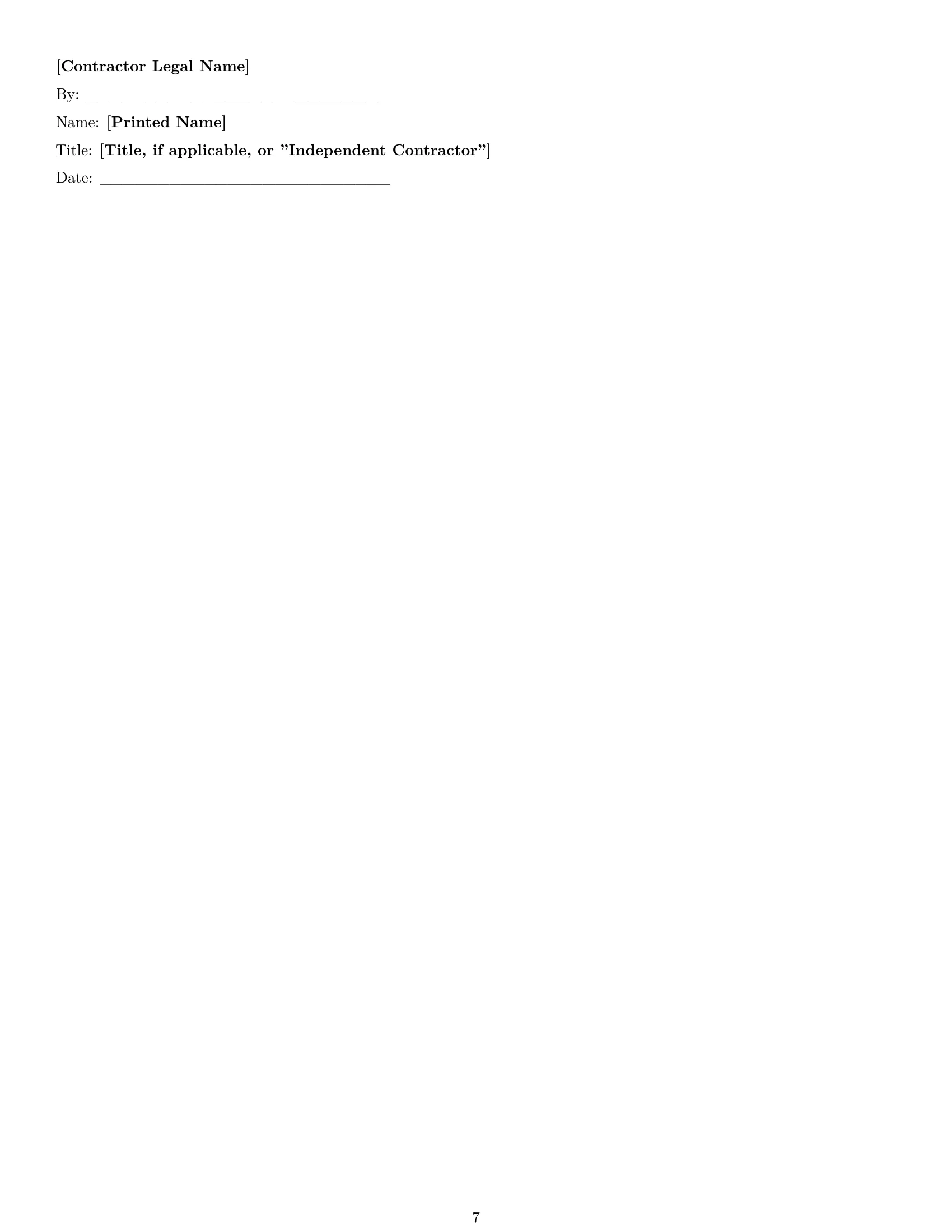 Preview page 7 of Pro Louisiana accounting independent contractor agreement template