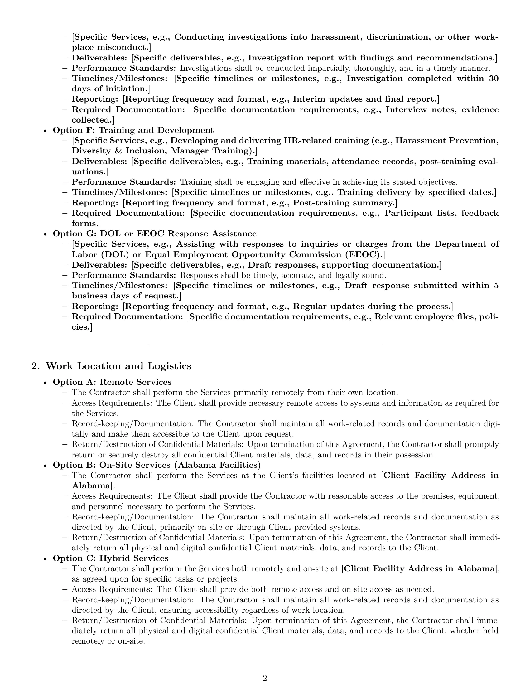 Preview page 2 of Pro Alabama hr independent contractor agreement template