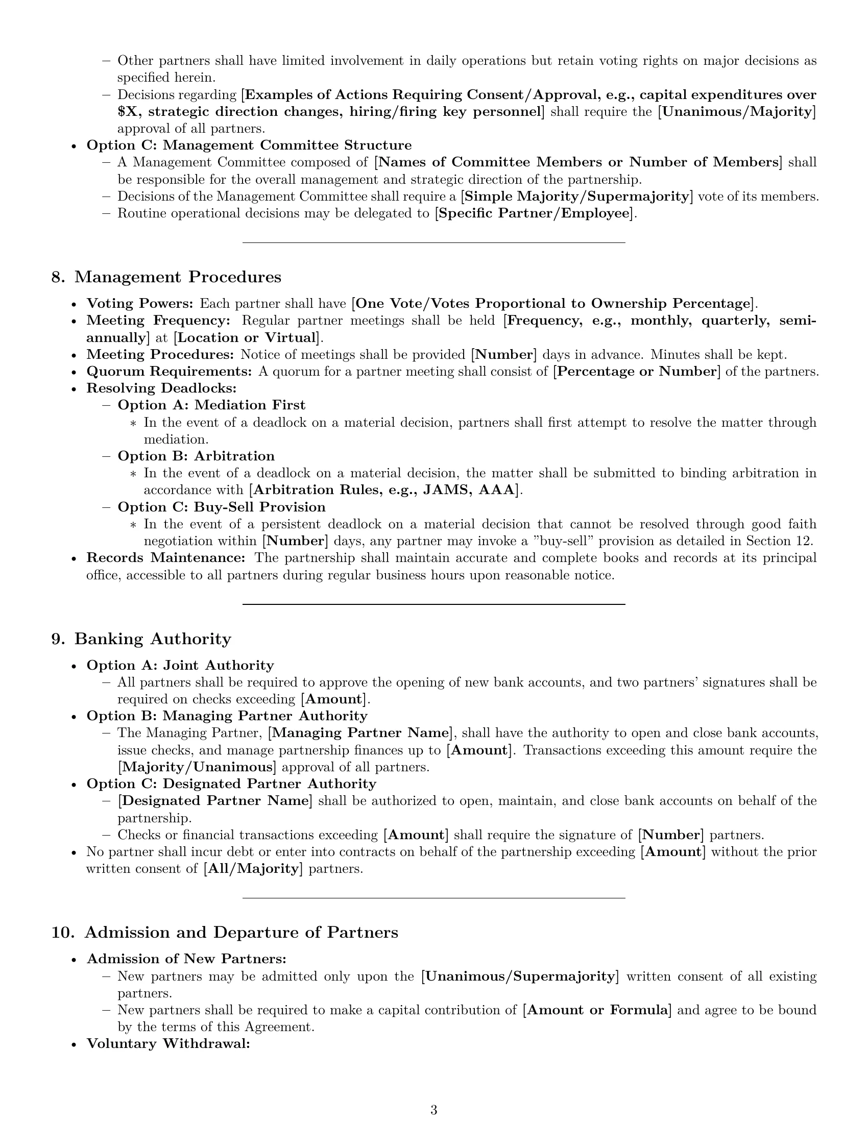 Preview page 3 of Pro Illinois partnership agreement template
