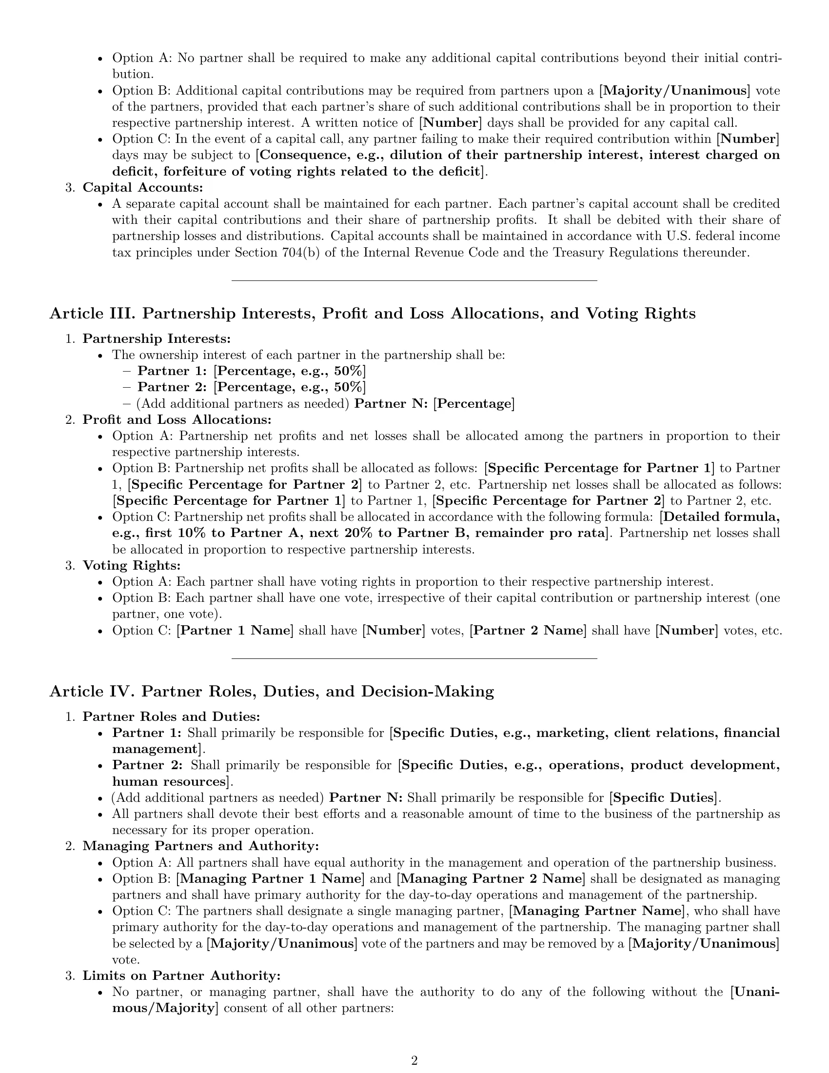 Preview page 2 of Pro Iowa partnership agreement template