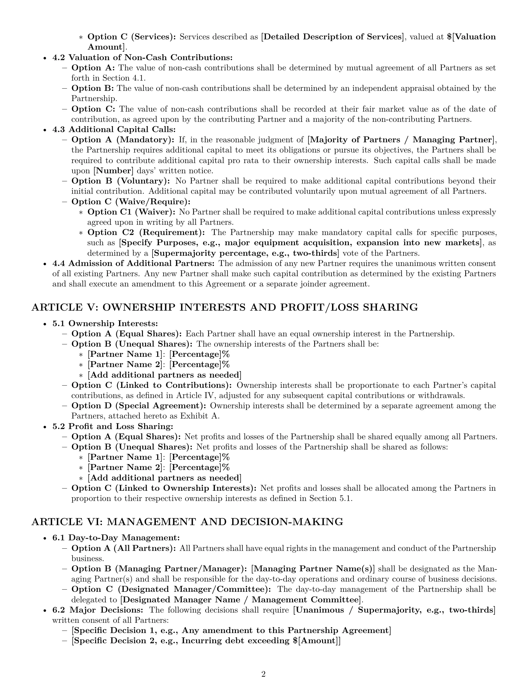 Preview page 2 of Pro Nevada partnership agreement template