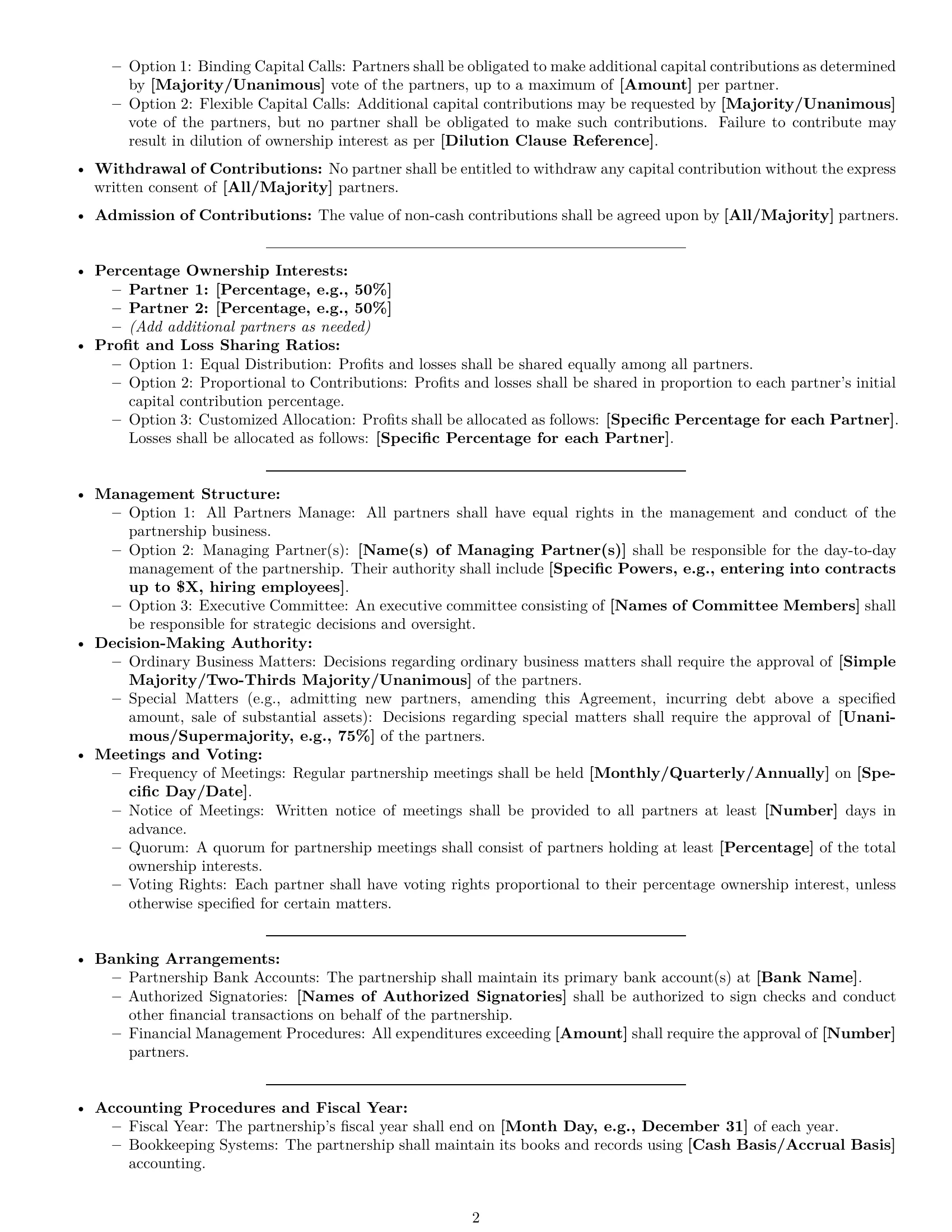 Preview page 2 of Pro Oklahoma partnership agreement template