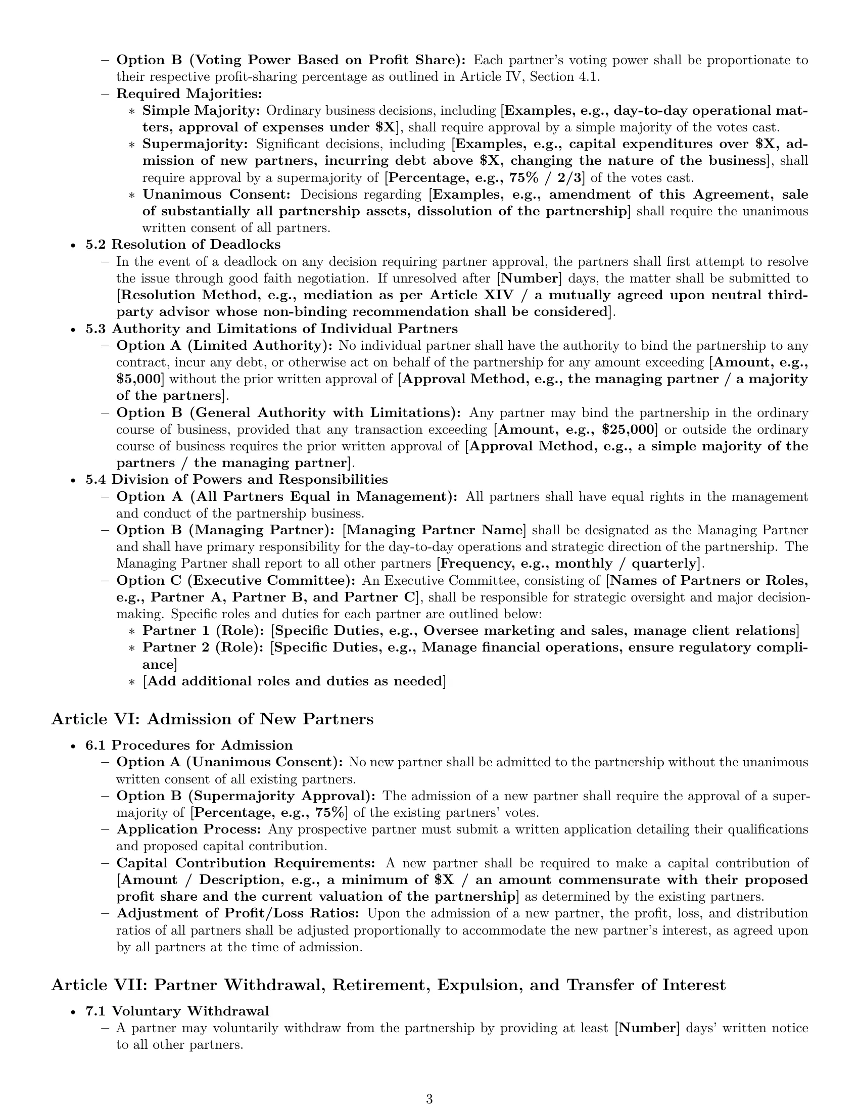 Preview page 3 of Pro Rhode Island partnership agreement template