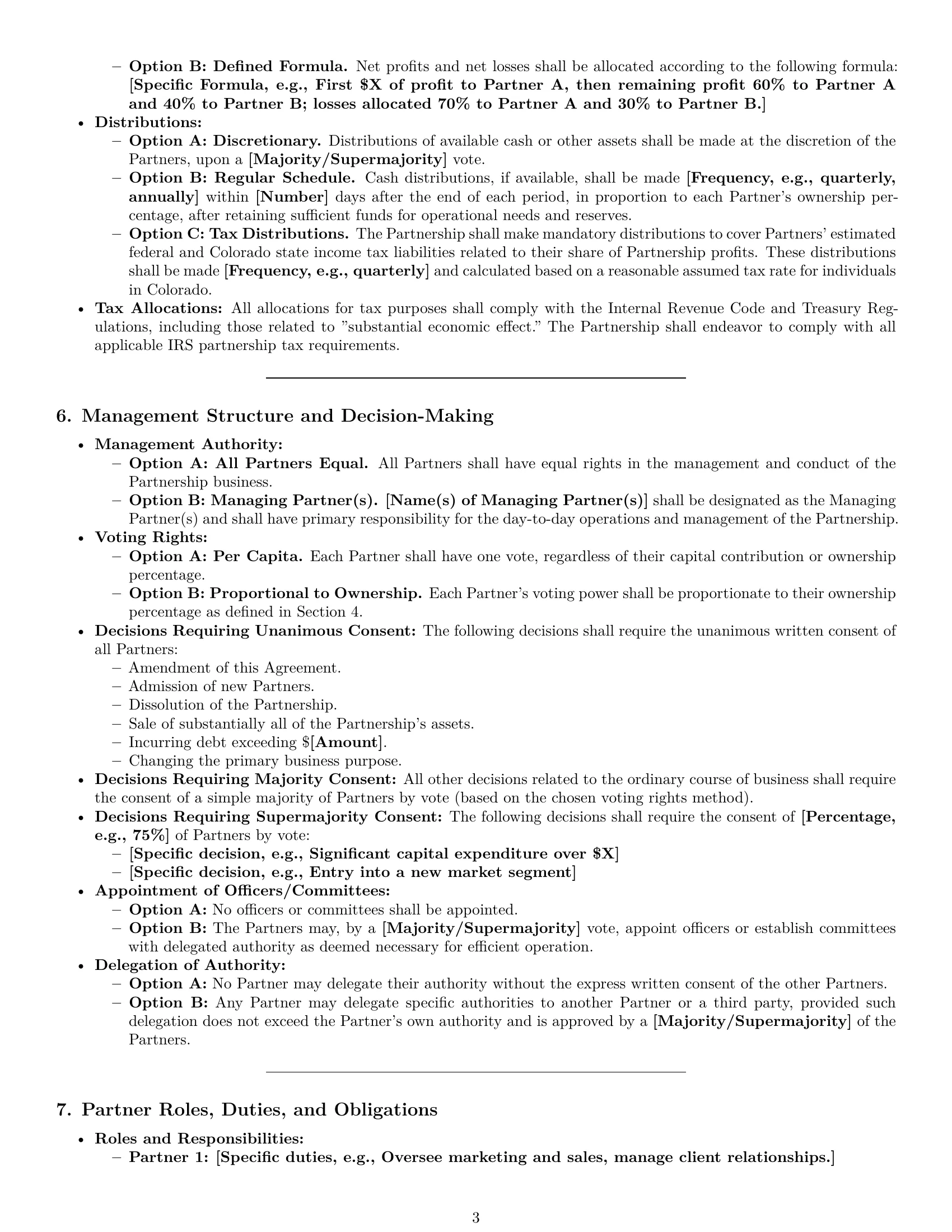 Preview page 3 of Pro Colorado partnership agreement template
