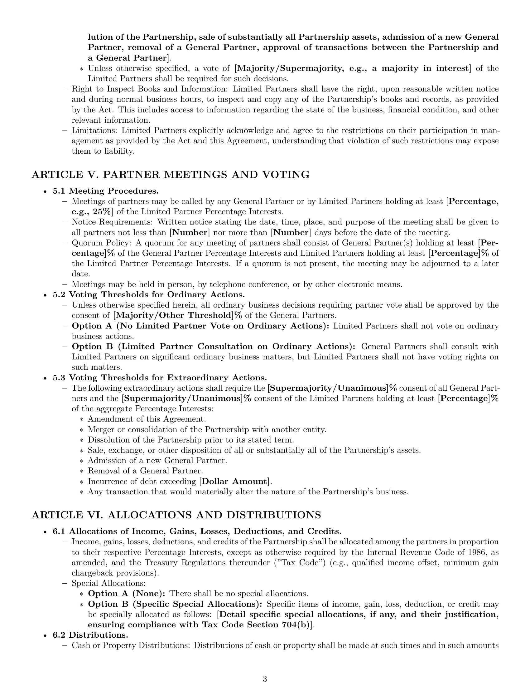 Preview page 3 of Pro Kansas limited partnership agreement template