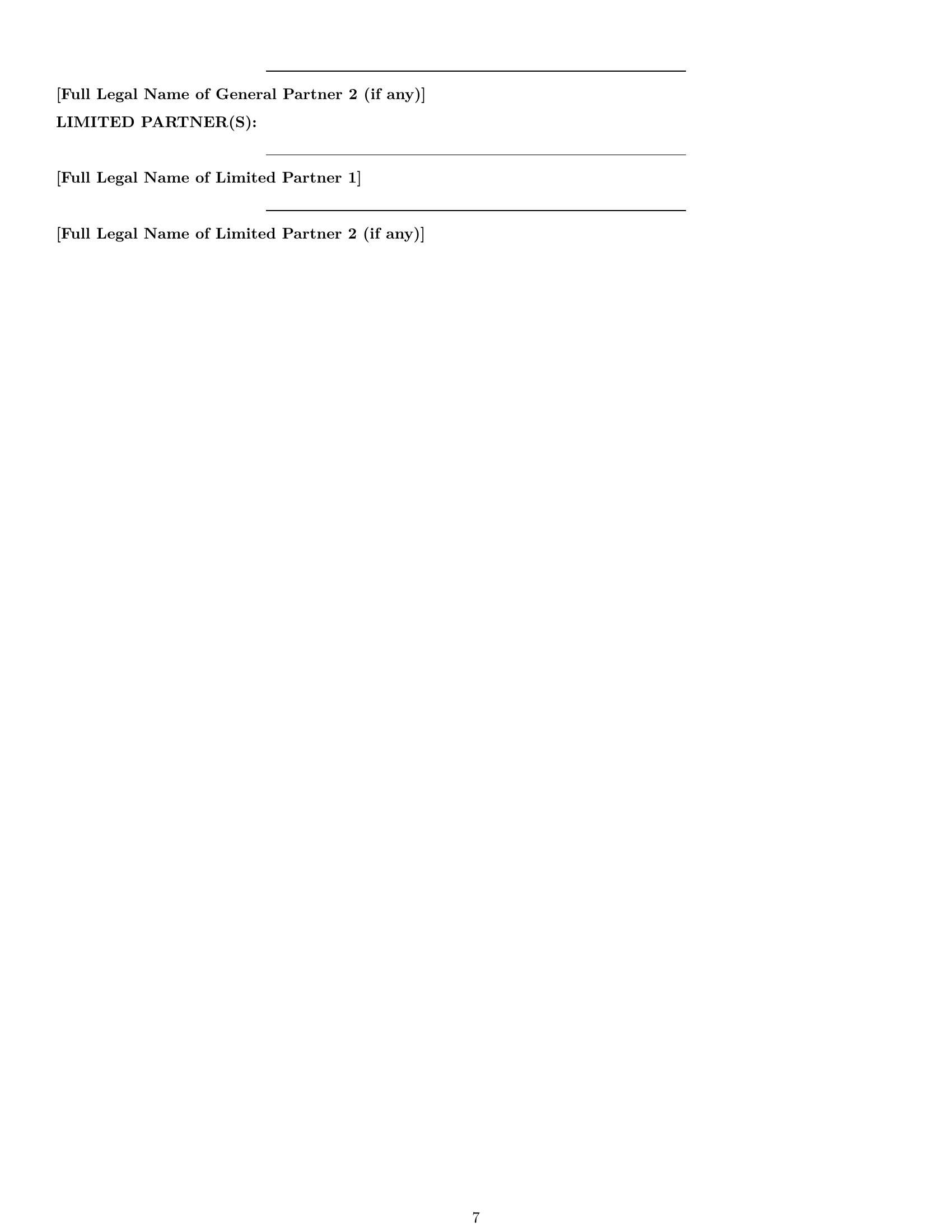 Preview page 7 of Pro Kentucky limited partnership agreement template
