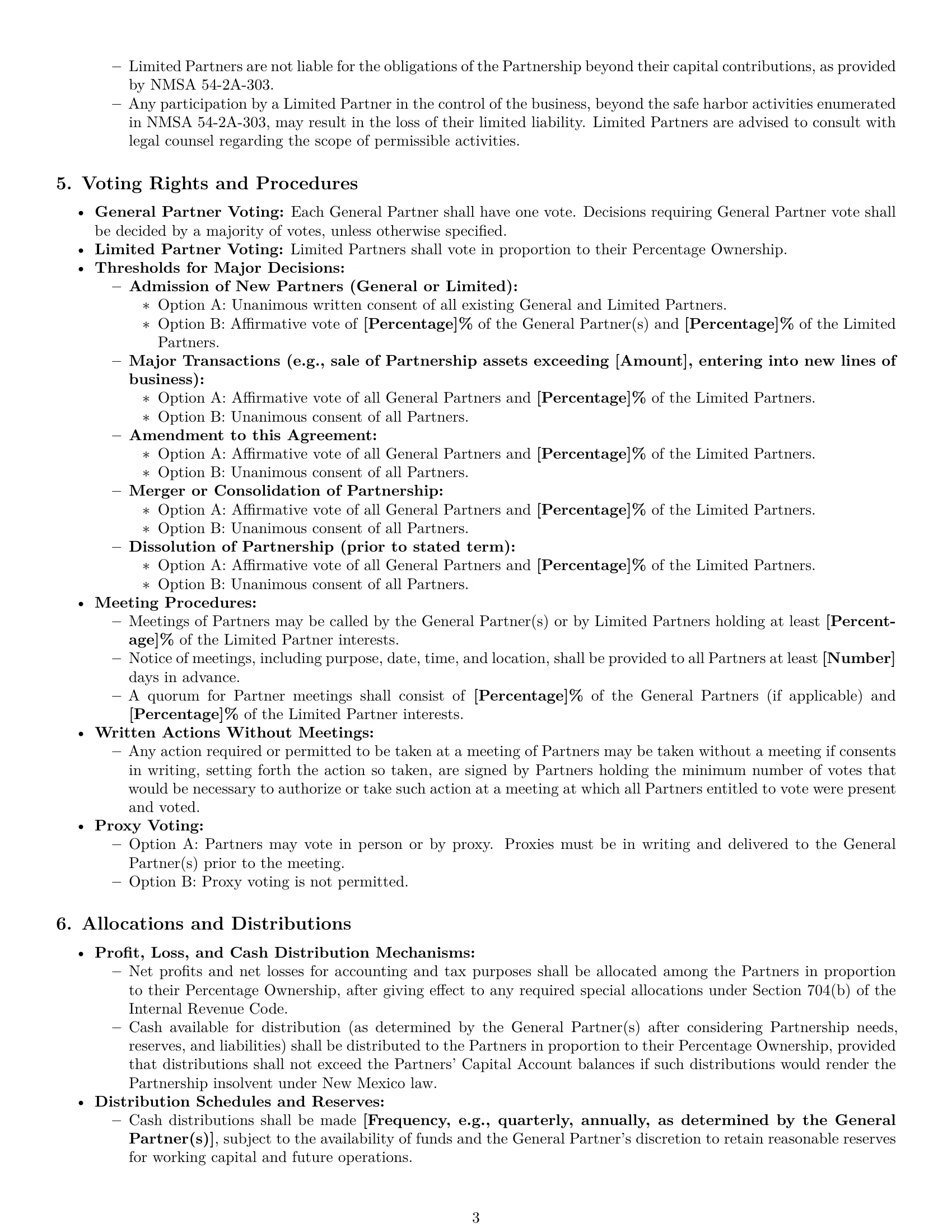 Preview page 3 of Pro New Mexico limited partnership agreement template