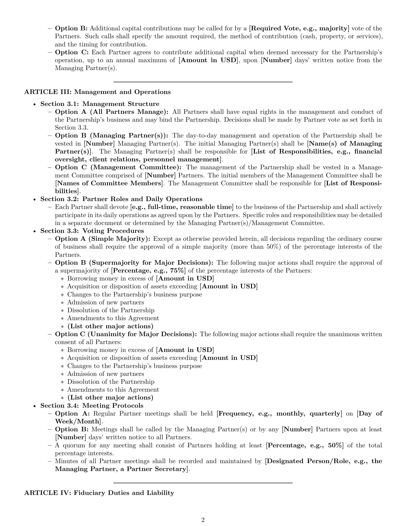 Preview page 2 of Pro Louisiana limited liability partnership agreement template