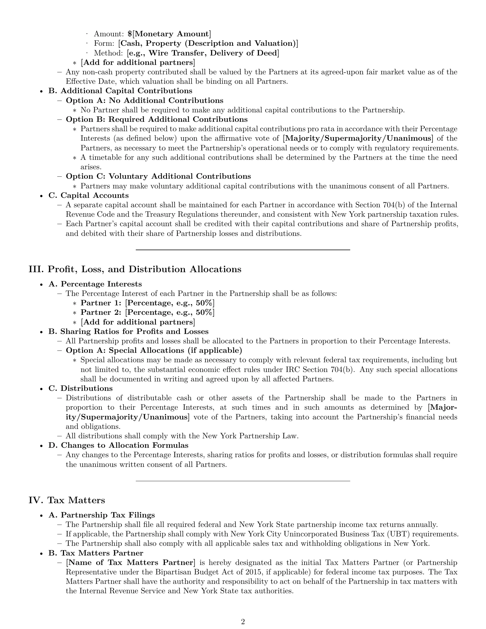Preview page 2 of Pro New York limited liability partnership agreement template