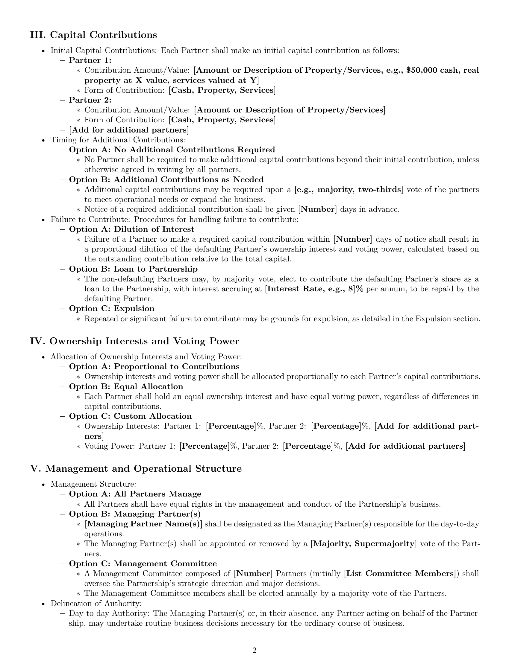 Preview page 2 of Pro Oregon limited liability partnership agreement template