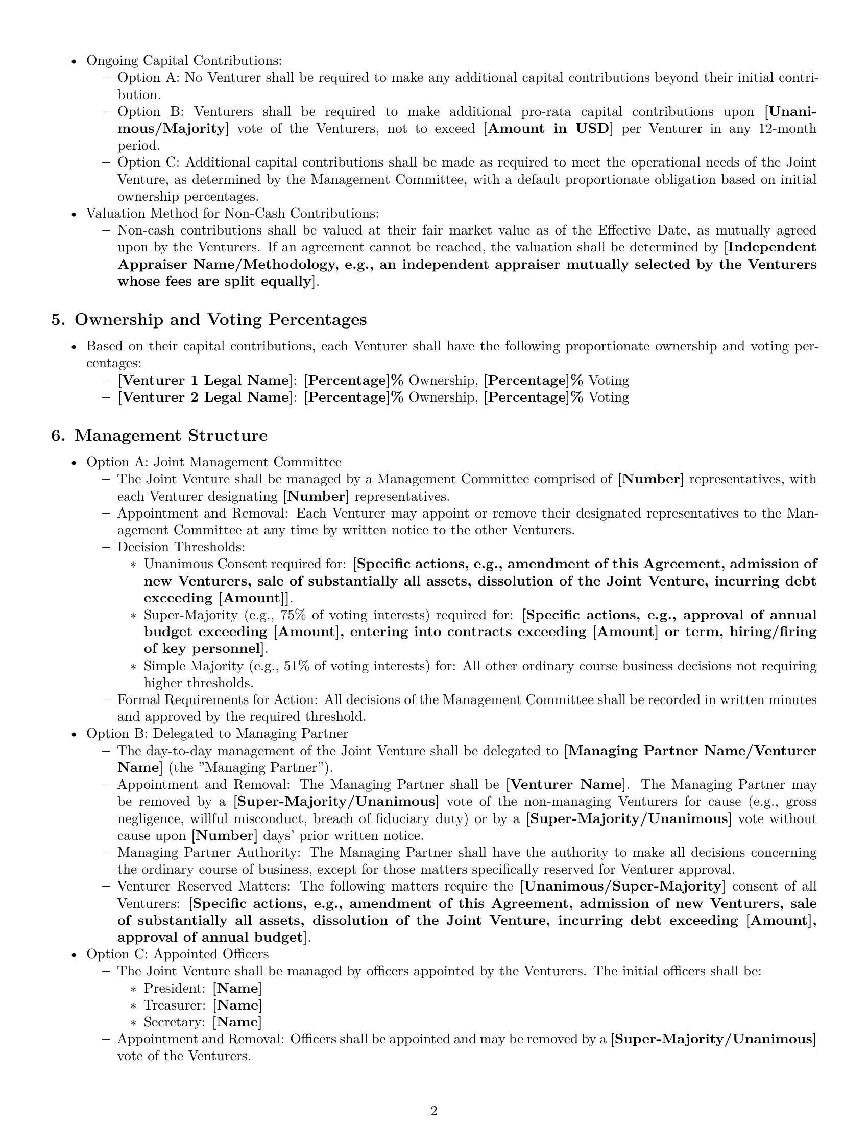 Preview page 2 of Pro Connecticut joint venture agreement template
