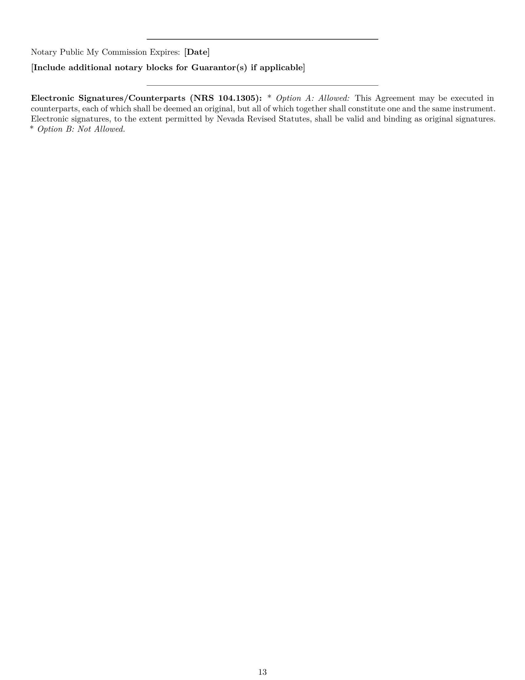 Preview page 13 of Pro Nevada commercial lease agreement template