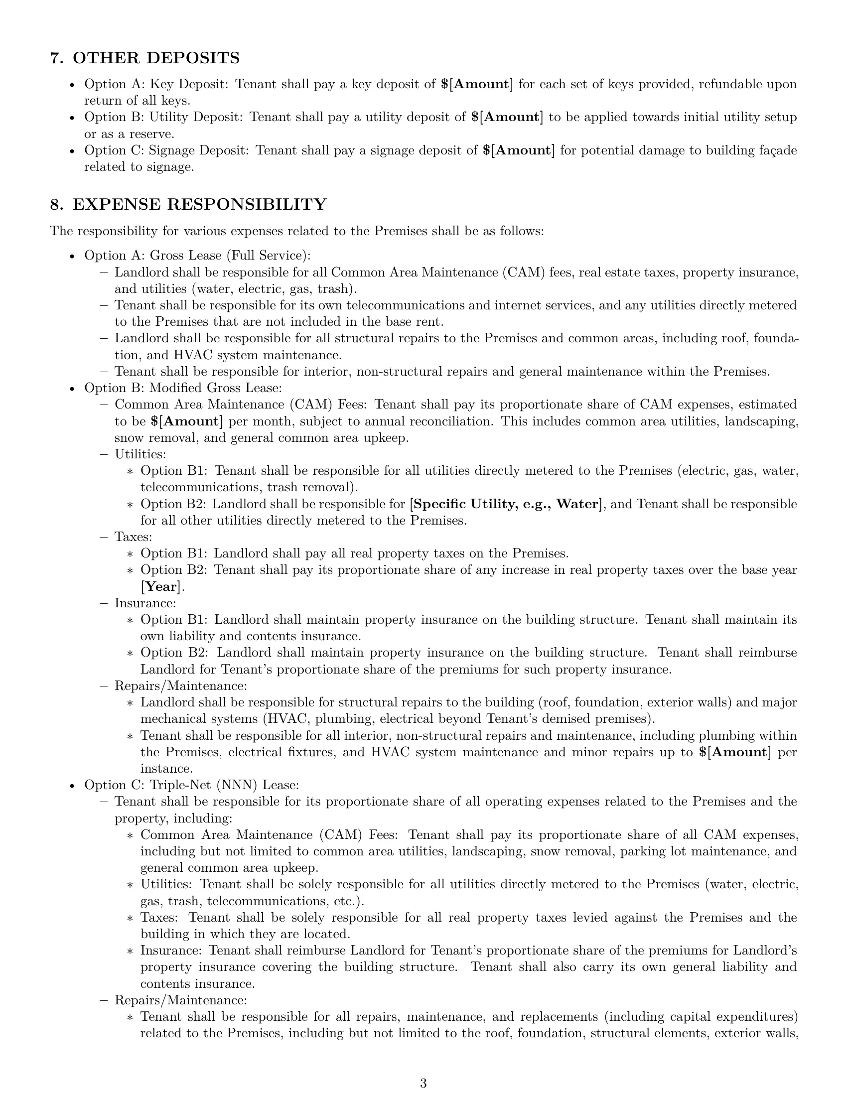 Preview page 3 of Pro New Hampshire commercial lease agreement template