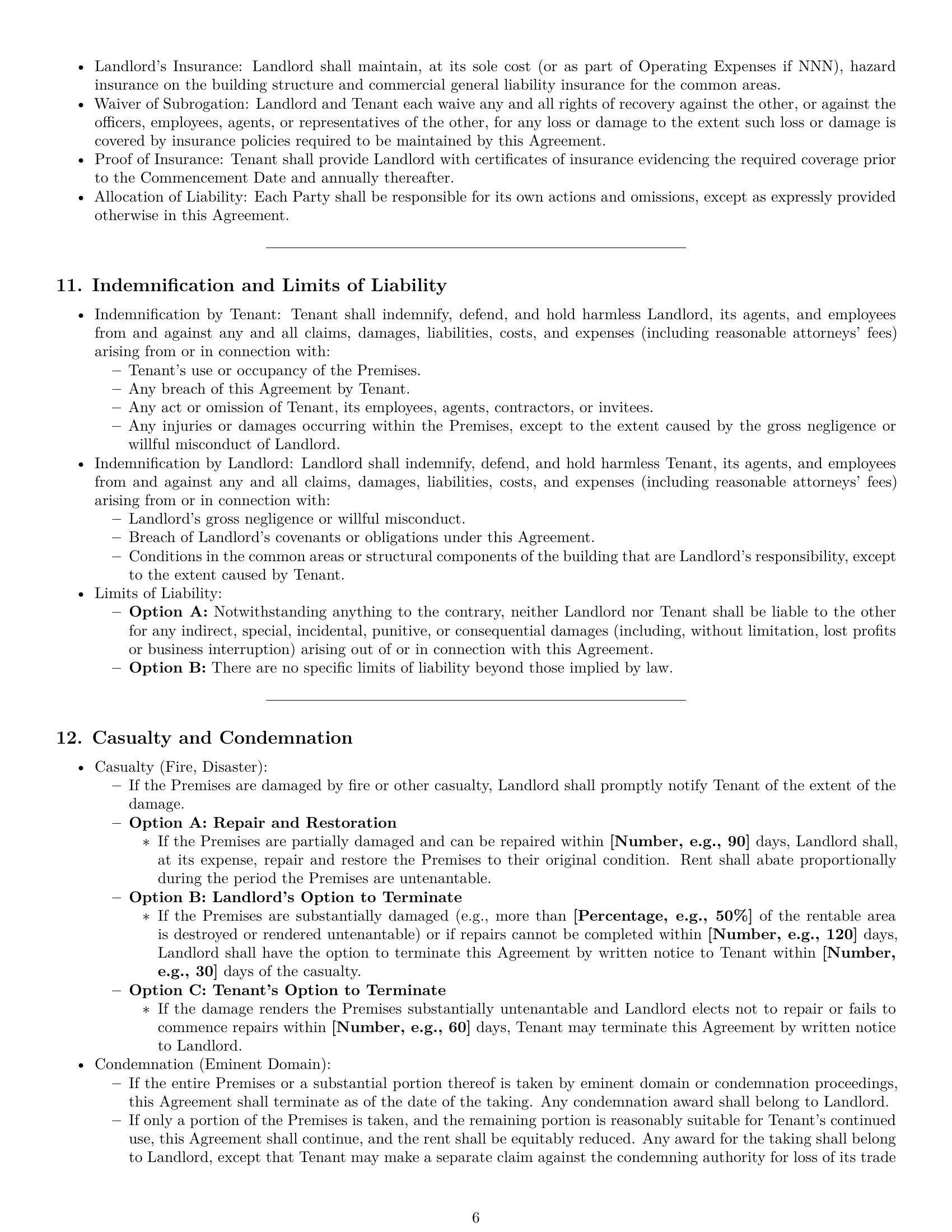 Preview page 6 of Pro New Mexico commercial lease agreement template