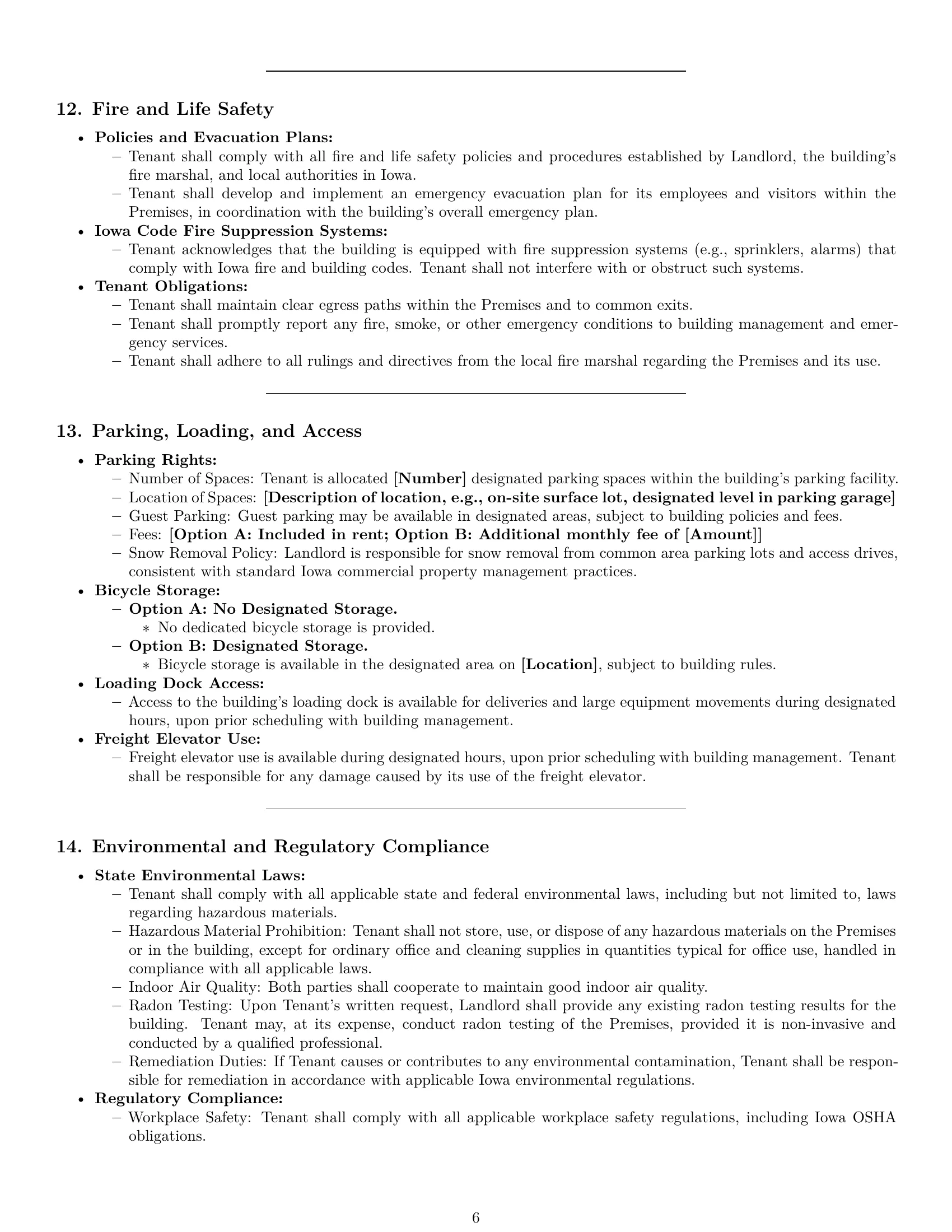 Preview page 6 of Pro Iowa office lease agreement template