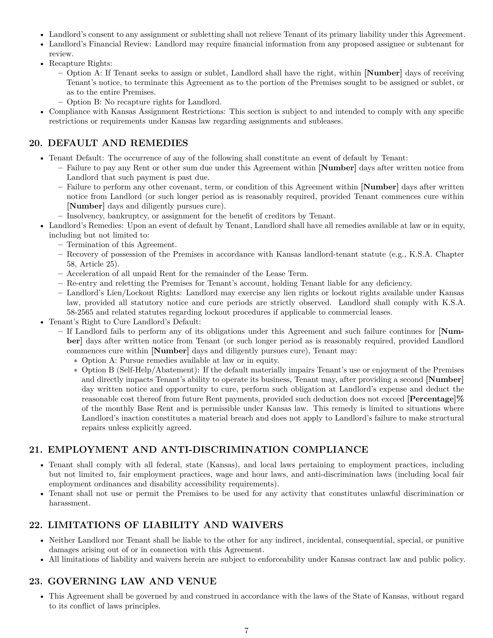 Preview page 7 of Pro Kansas office lease agreement template