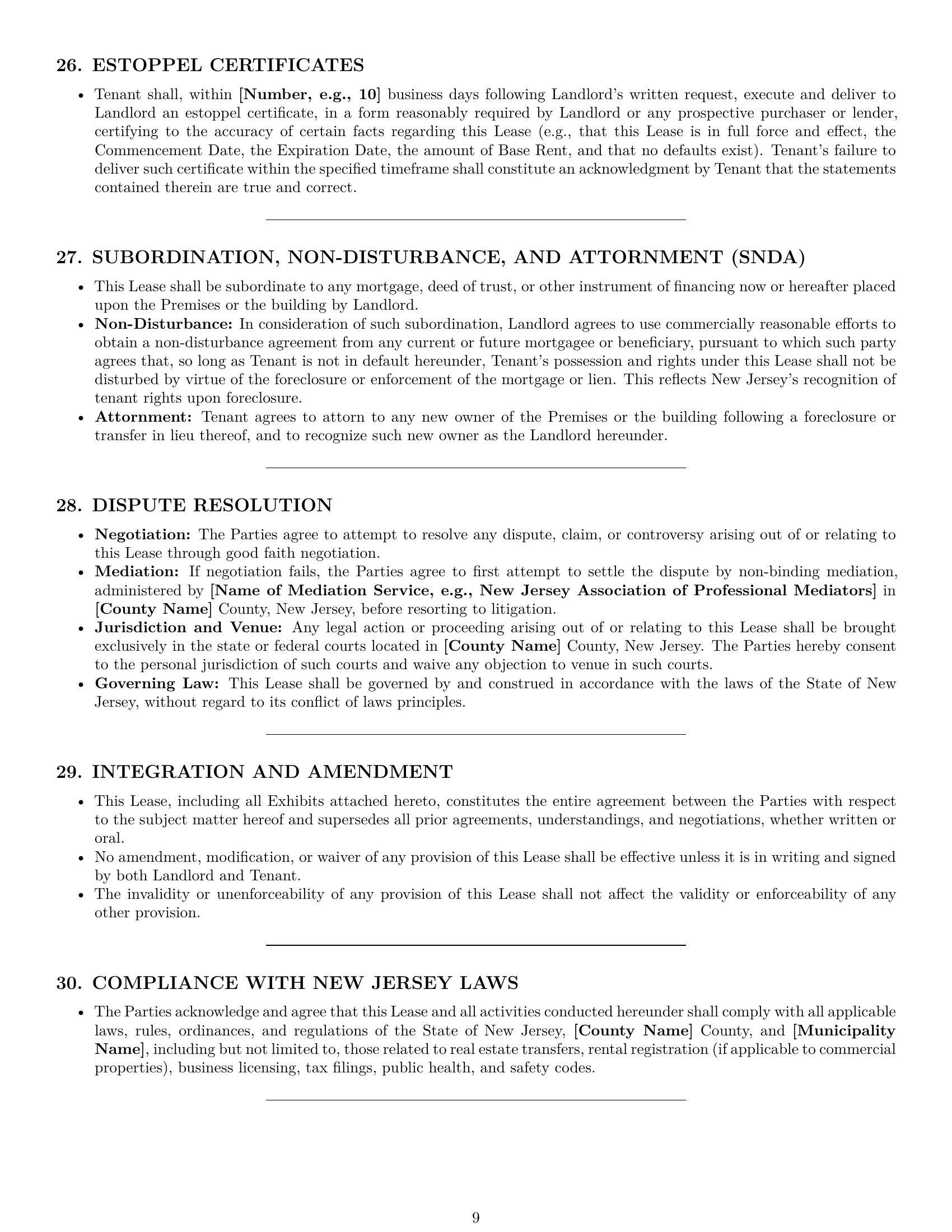 Preview page 9 of Pro New Jersey office lease agreement template