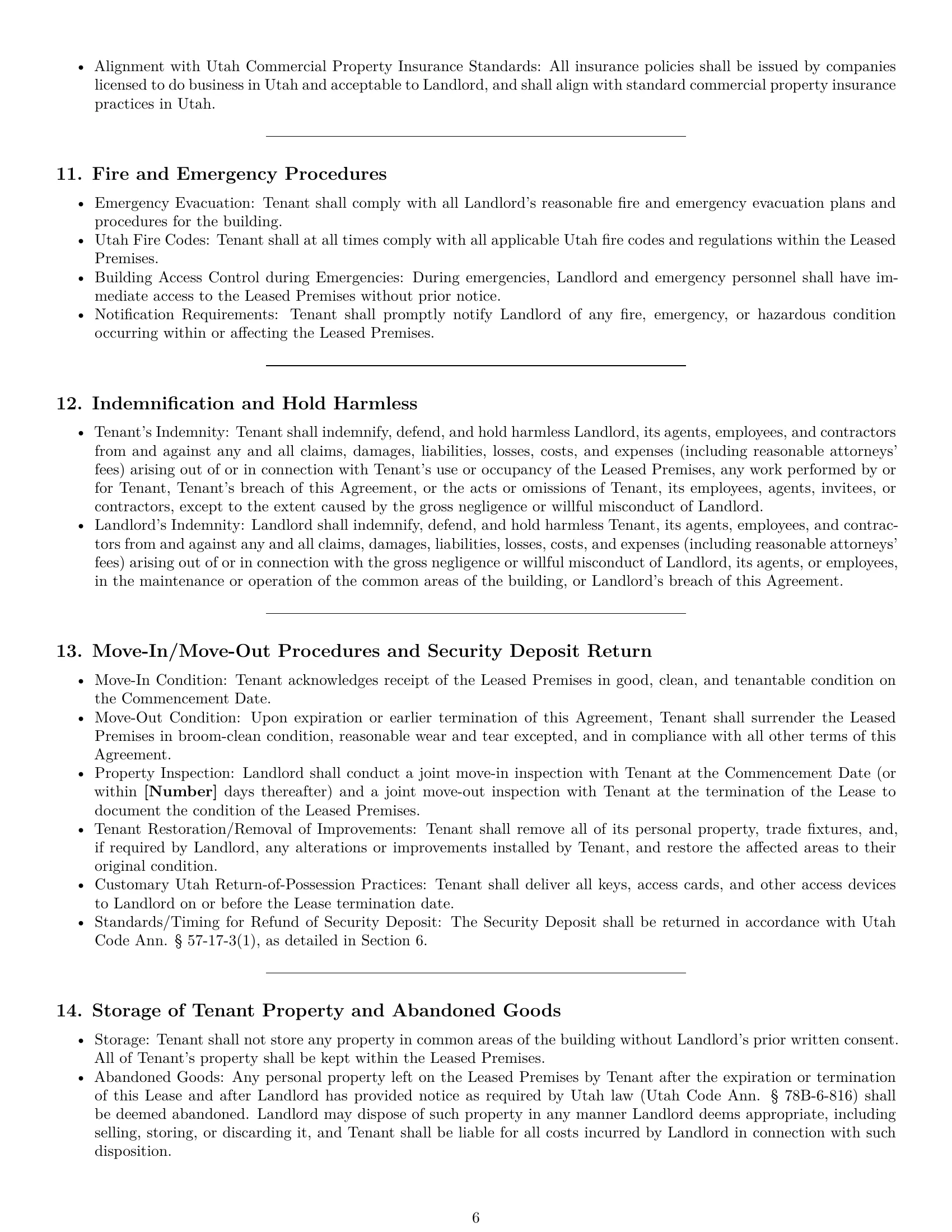 Preview page 6 of Pro Utah office lease agreement template