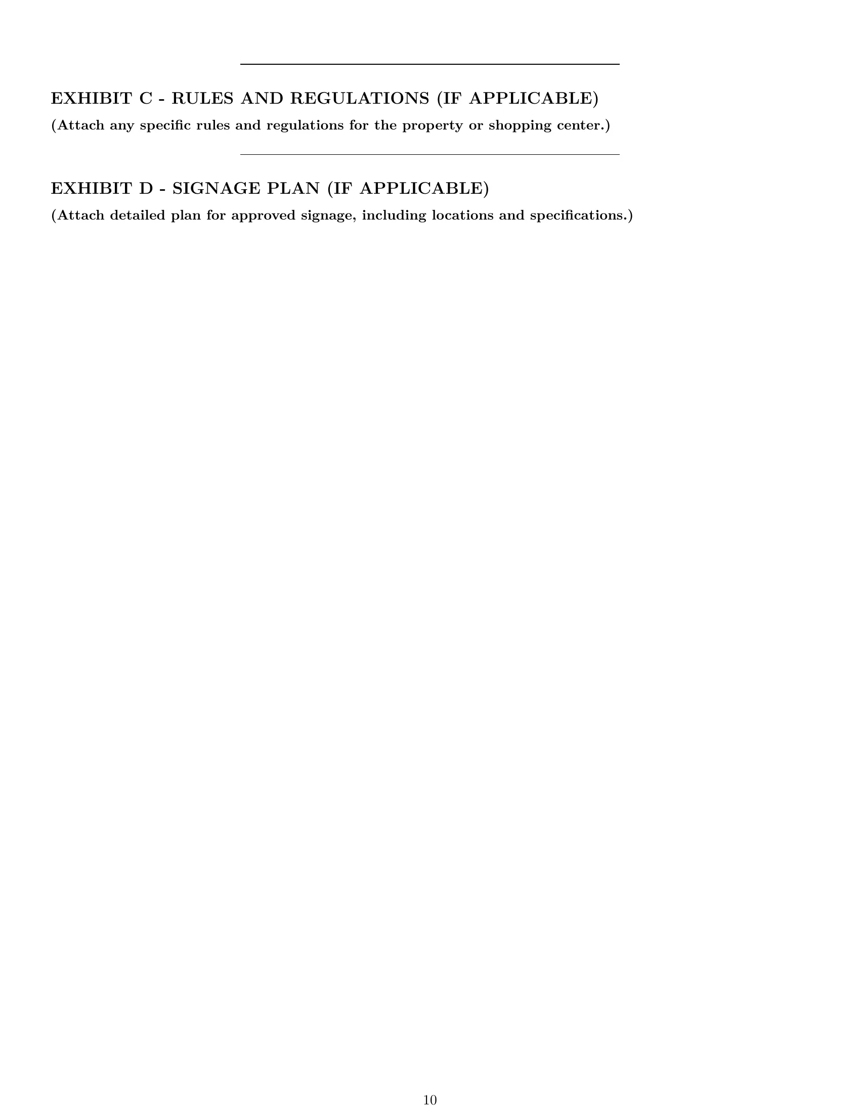Preview page 10 of Pro Tennessee retail lease agreement template