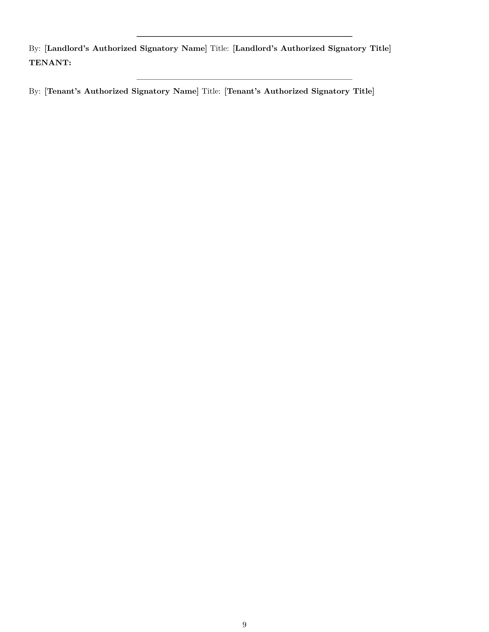 Preview page 9 of Pro Georgia warehouse lease agreement template