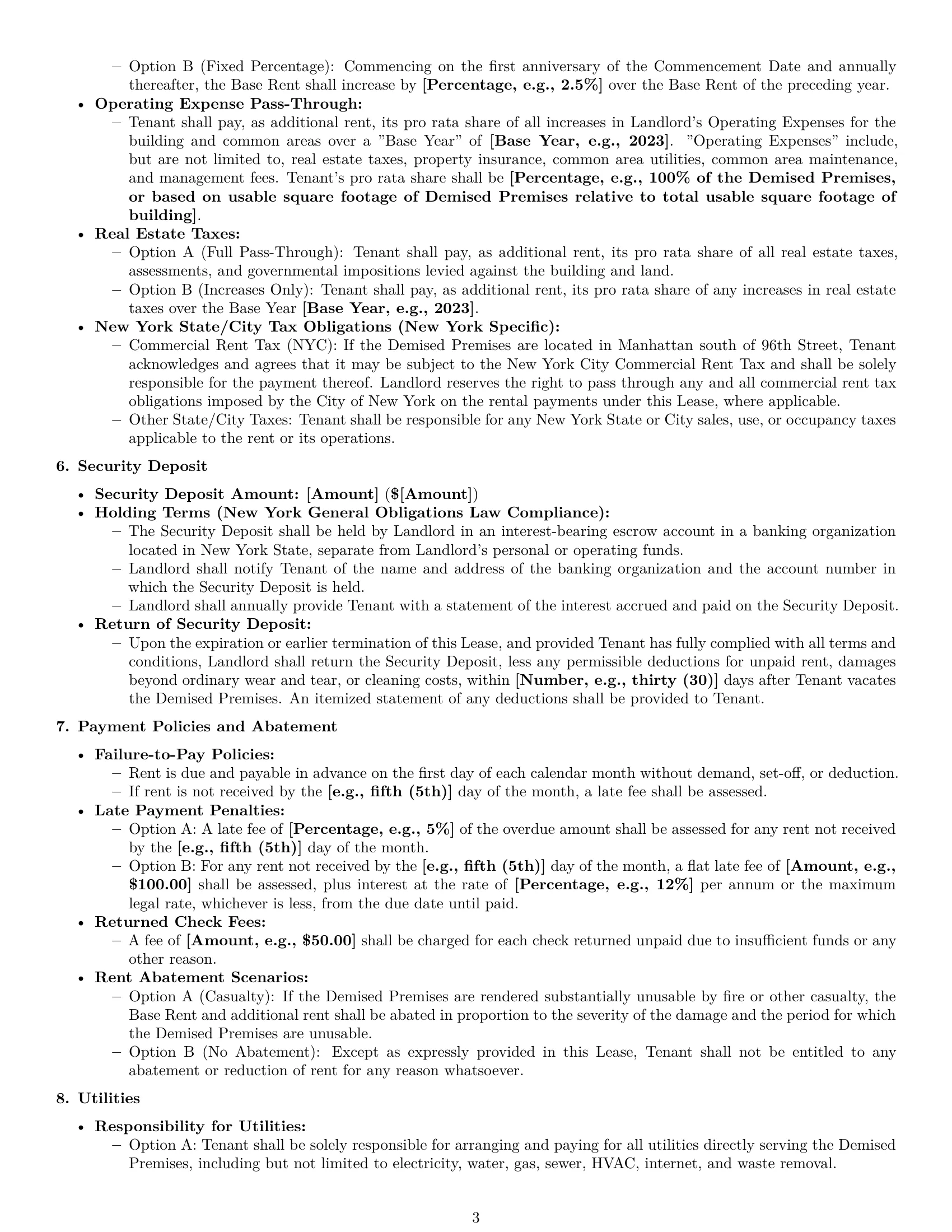 Preview page 3 of Pro New York warehouse lease agreement template