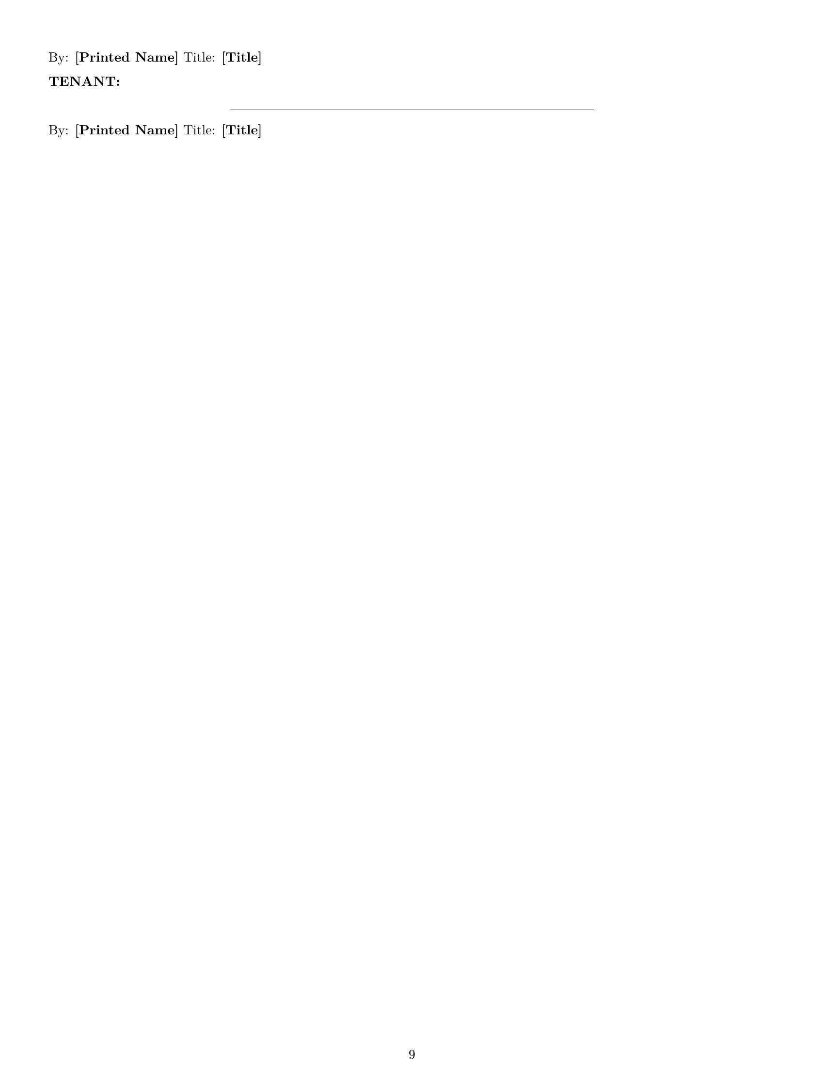 Preview page 9 of Pro Florida warehouse lease agreement template