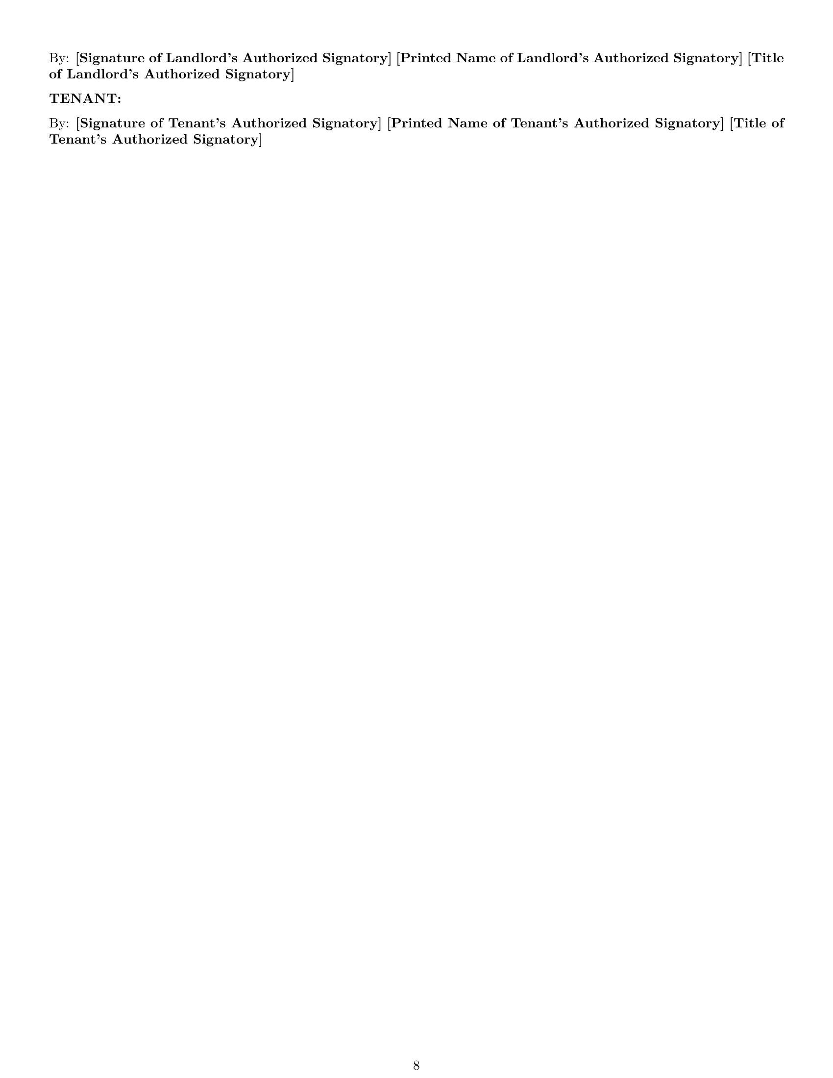 Preview page 8 of Pro Washington restaurant lease agreement template