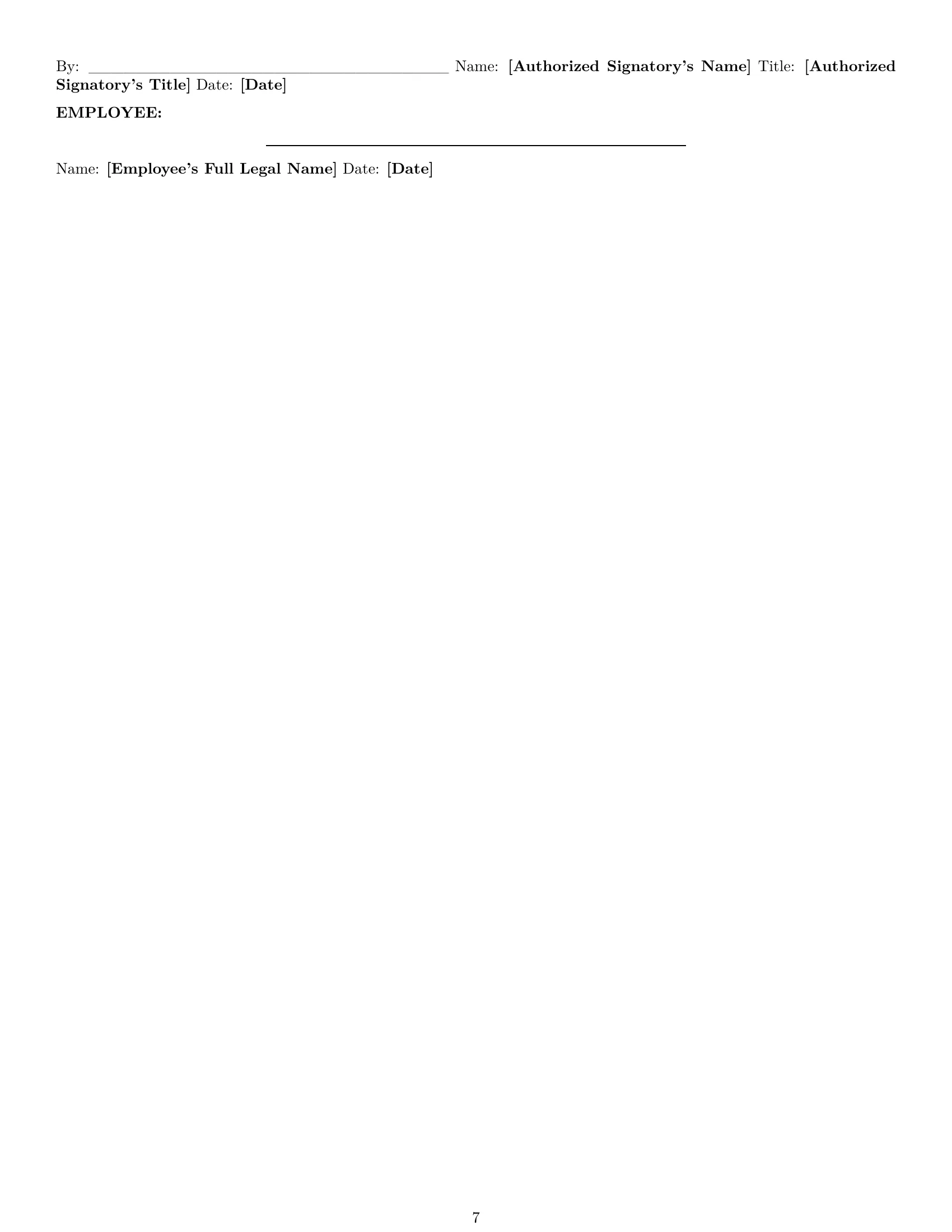 Preview page 7 of Pro Kansas customer service representative employment contract template