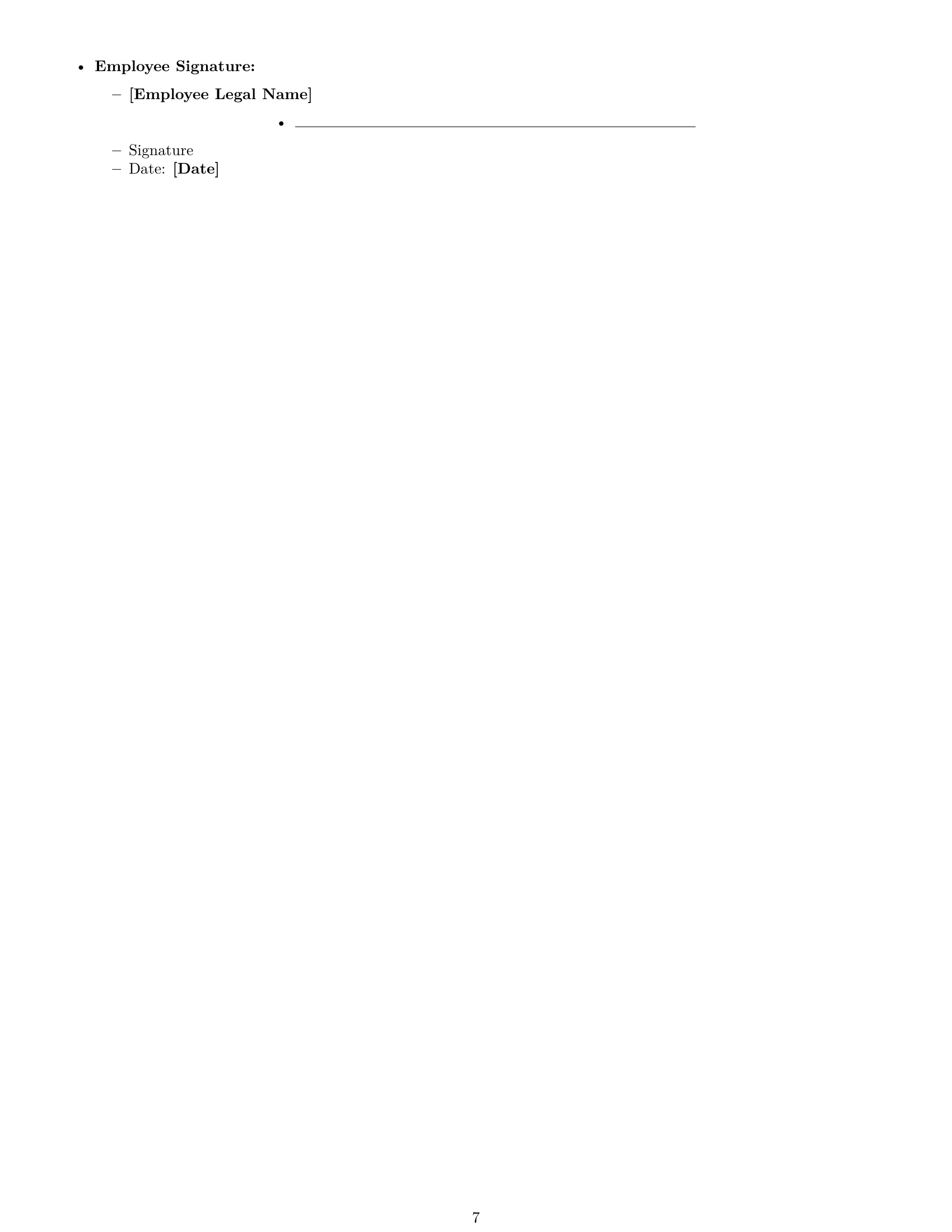 Preview page 7 of Pro New Hampshire call center representative employment contract template