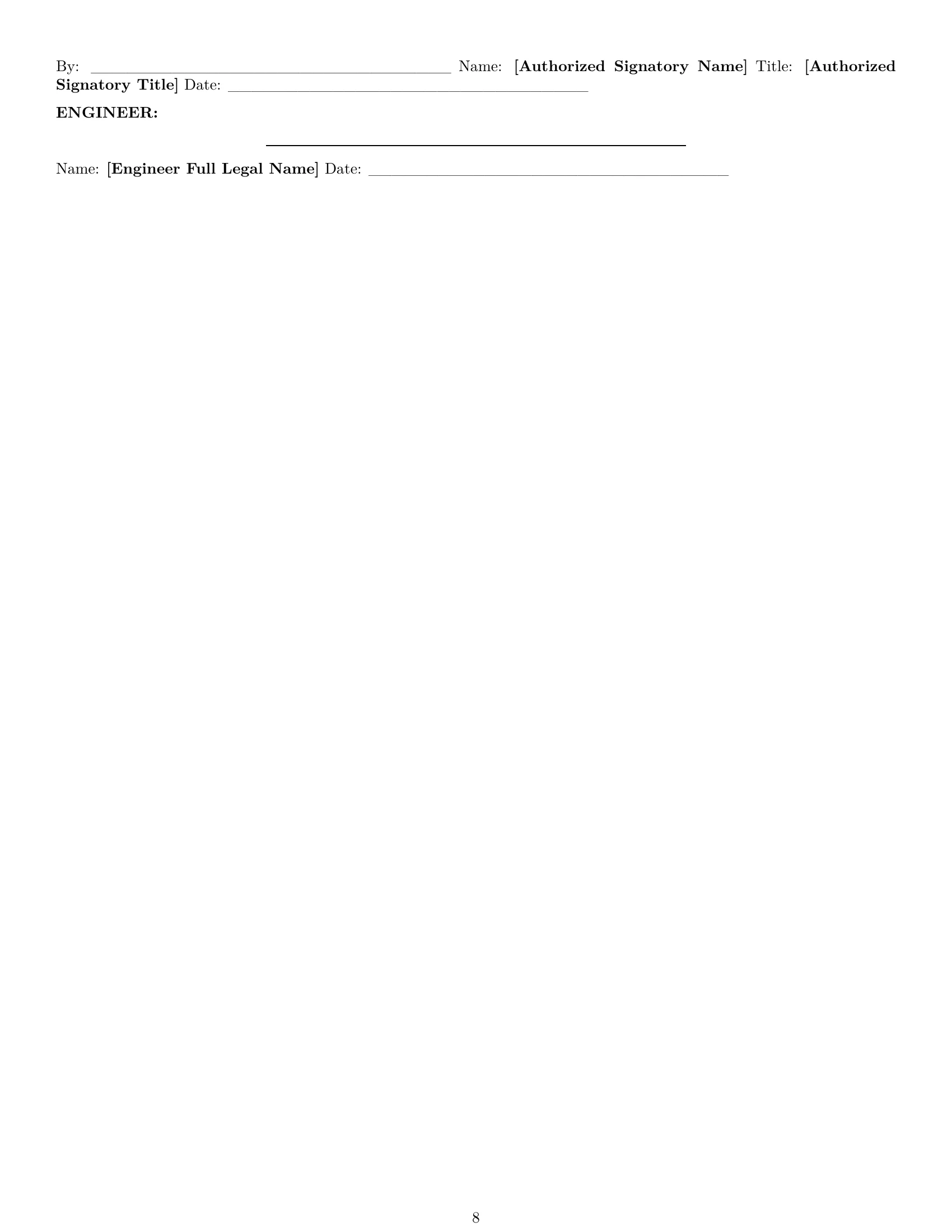 Preview page 8 of Pro Oklahoma technical support engineer employment contract template