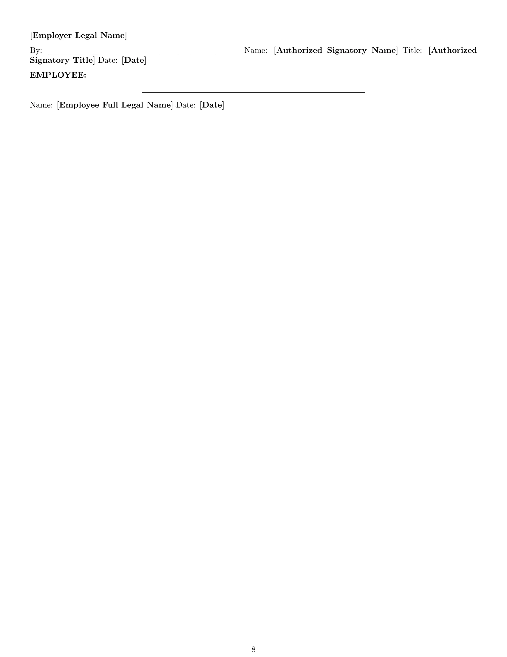 Preview page 8 of Pro Virginia technical support engineer employment contract template